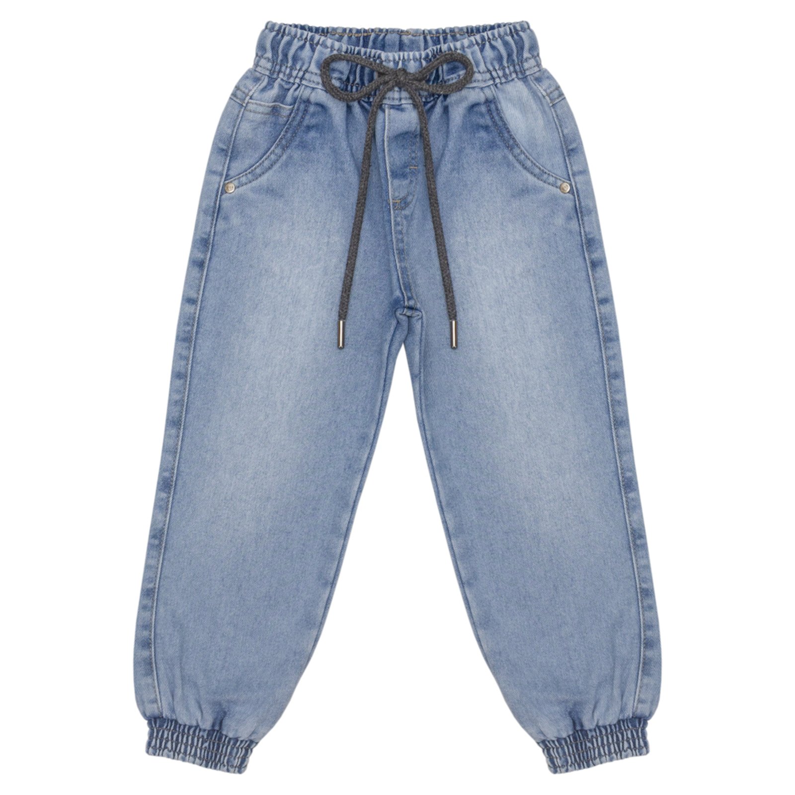 Vista 2 Infantil - Calça Look Jeans Jogger Jeans azul Look Jeans azul