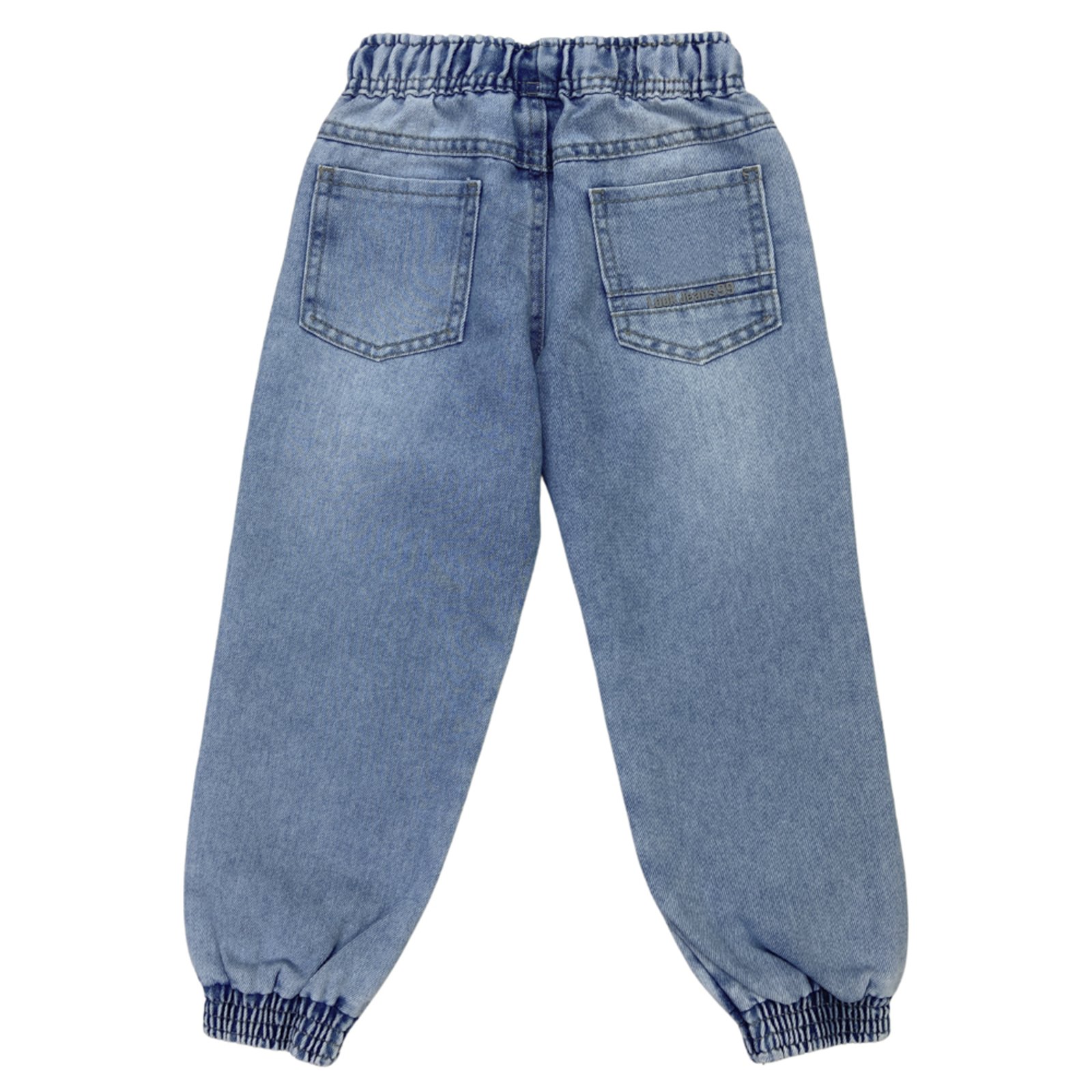 Vista 3 Infantil - Calça Look Jeans Jogger Jeans azul Look Jeans azul