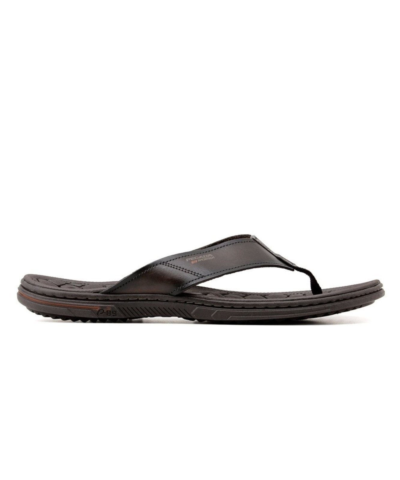 Chinelo Pegada Masculino 45 Acima 533301 Couro Cravo Incolor