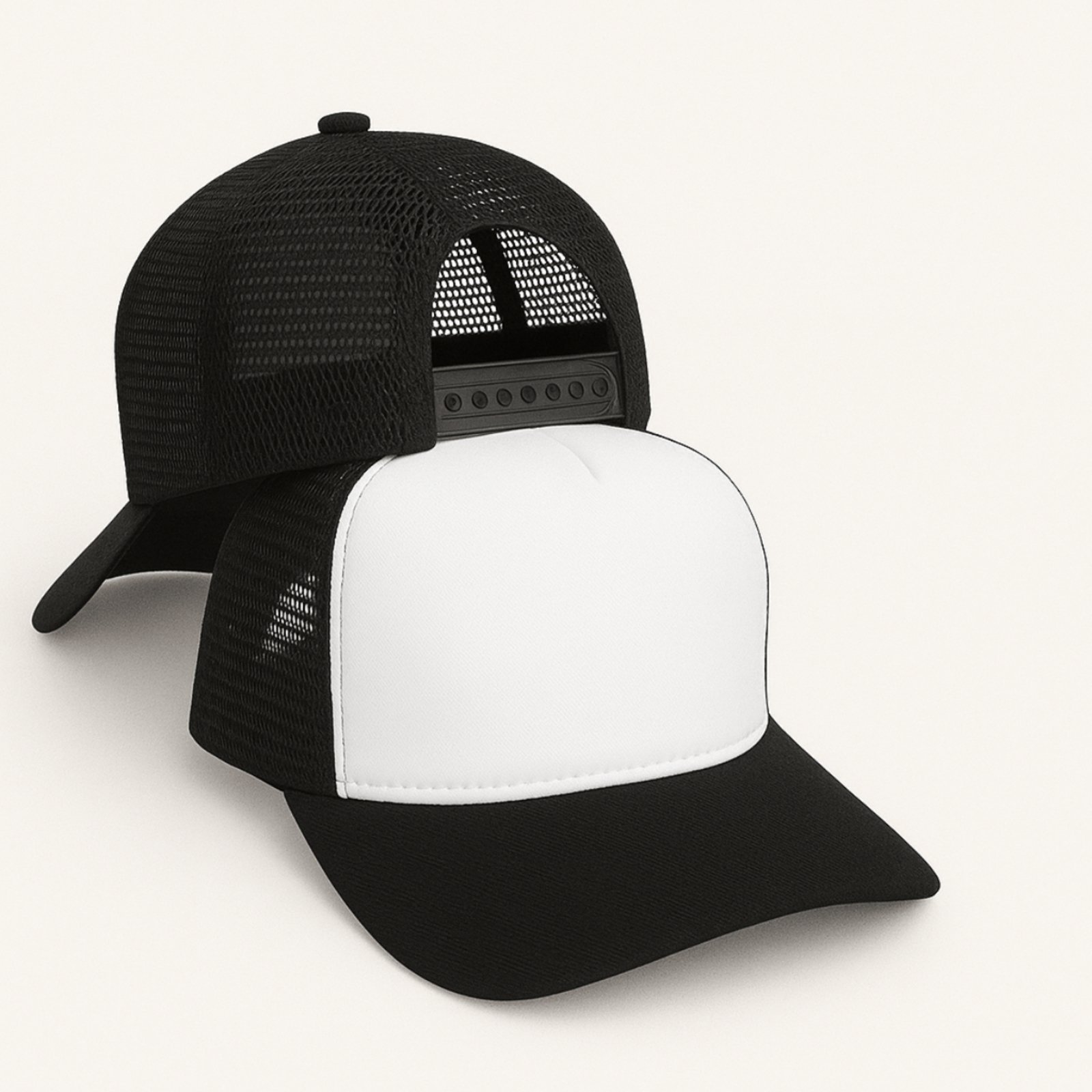 Boné Masculino De Telinha Aba Curva Liso Rendinha Trucker