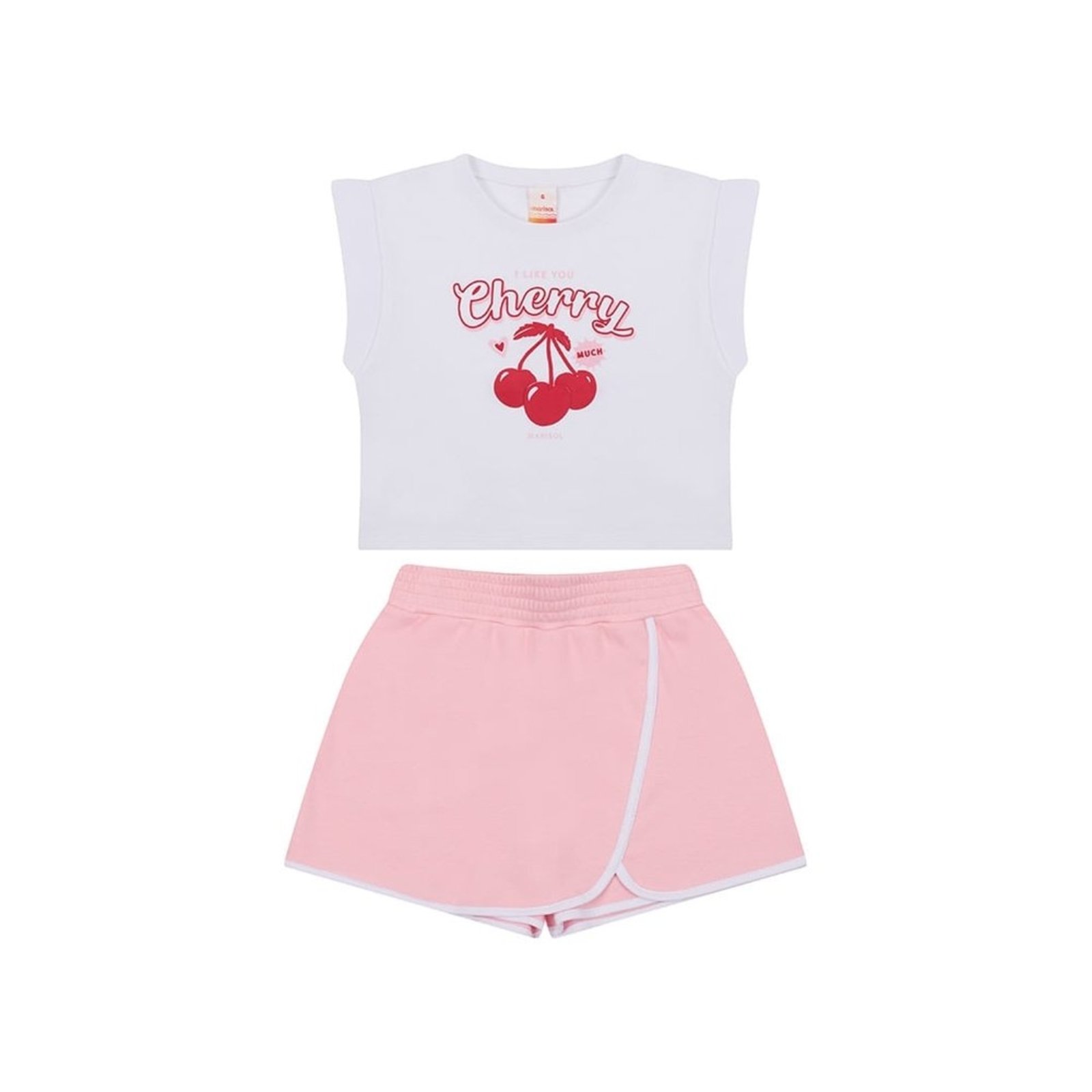 Infantil - Conjunto Curto Cereja Cherry Menina Marisol