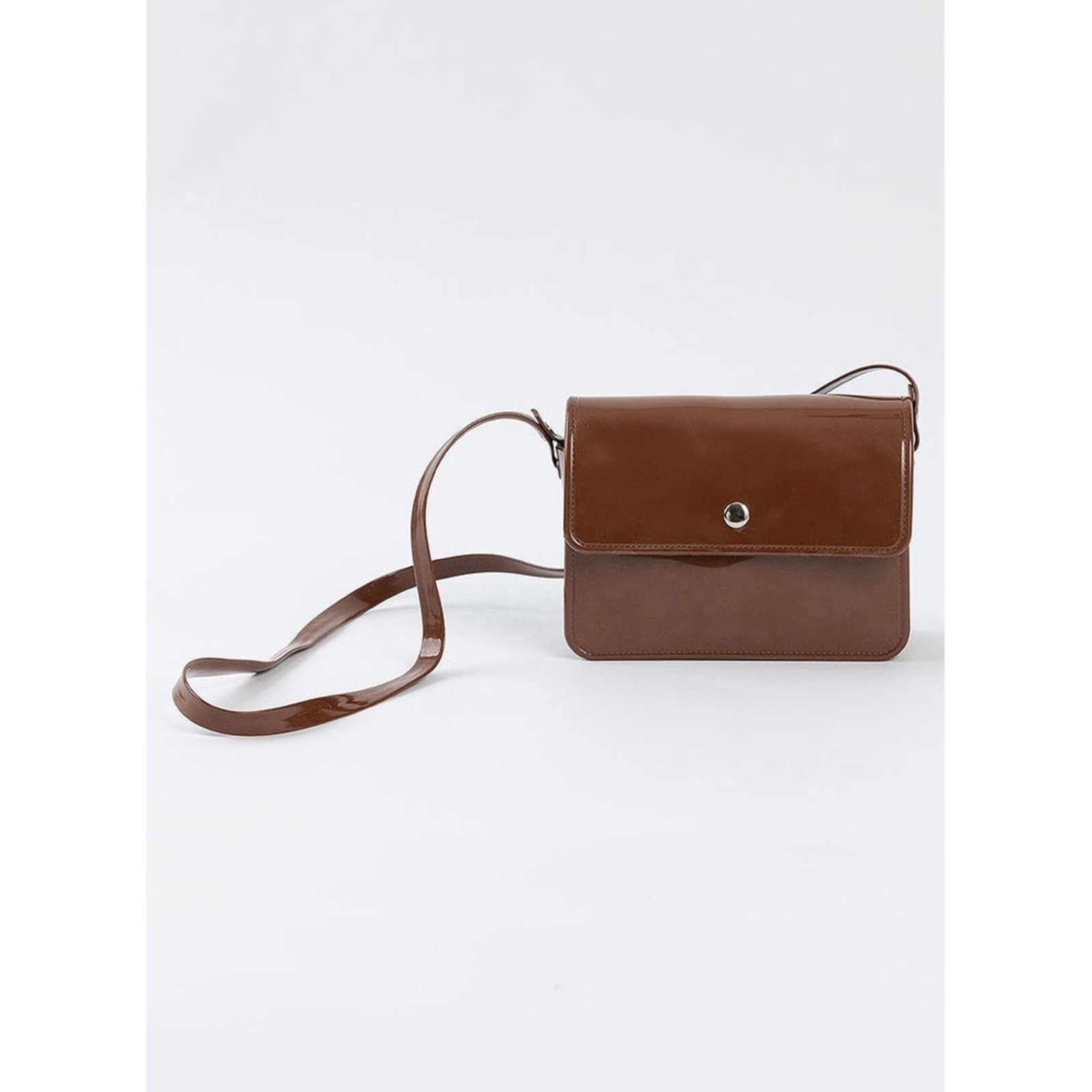 Infantil - Bolsa Menina Transversal Brilhante Marrom