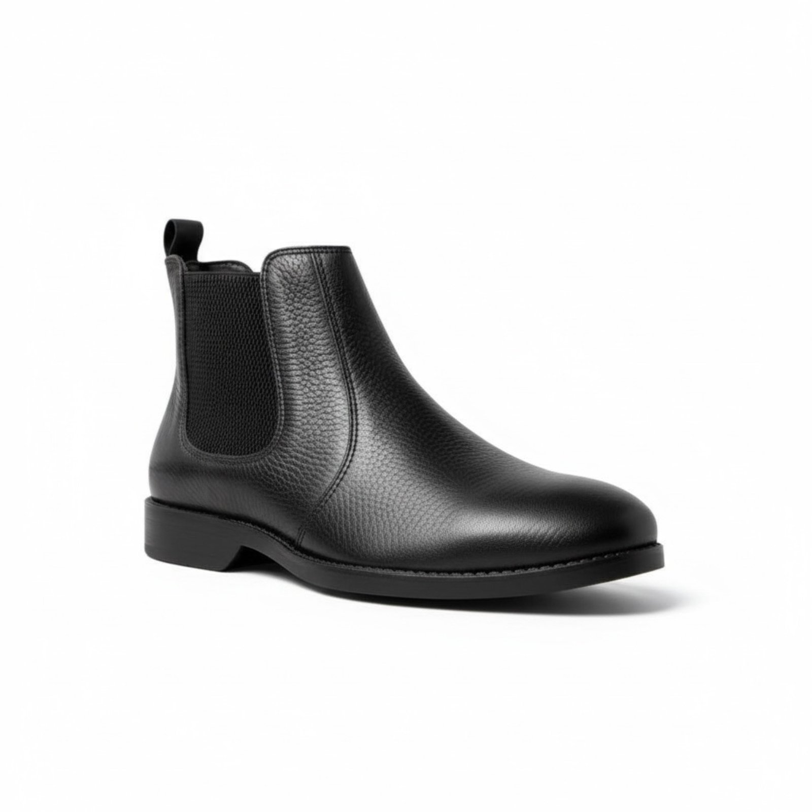 Vista 3 Kit Bota Masculina Chelsea London Vittal em Couro Legítimo Preta Confortável Anatômica USE VITTAL café/preto USE VITTAL café/preto