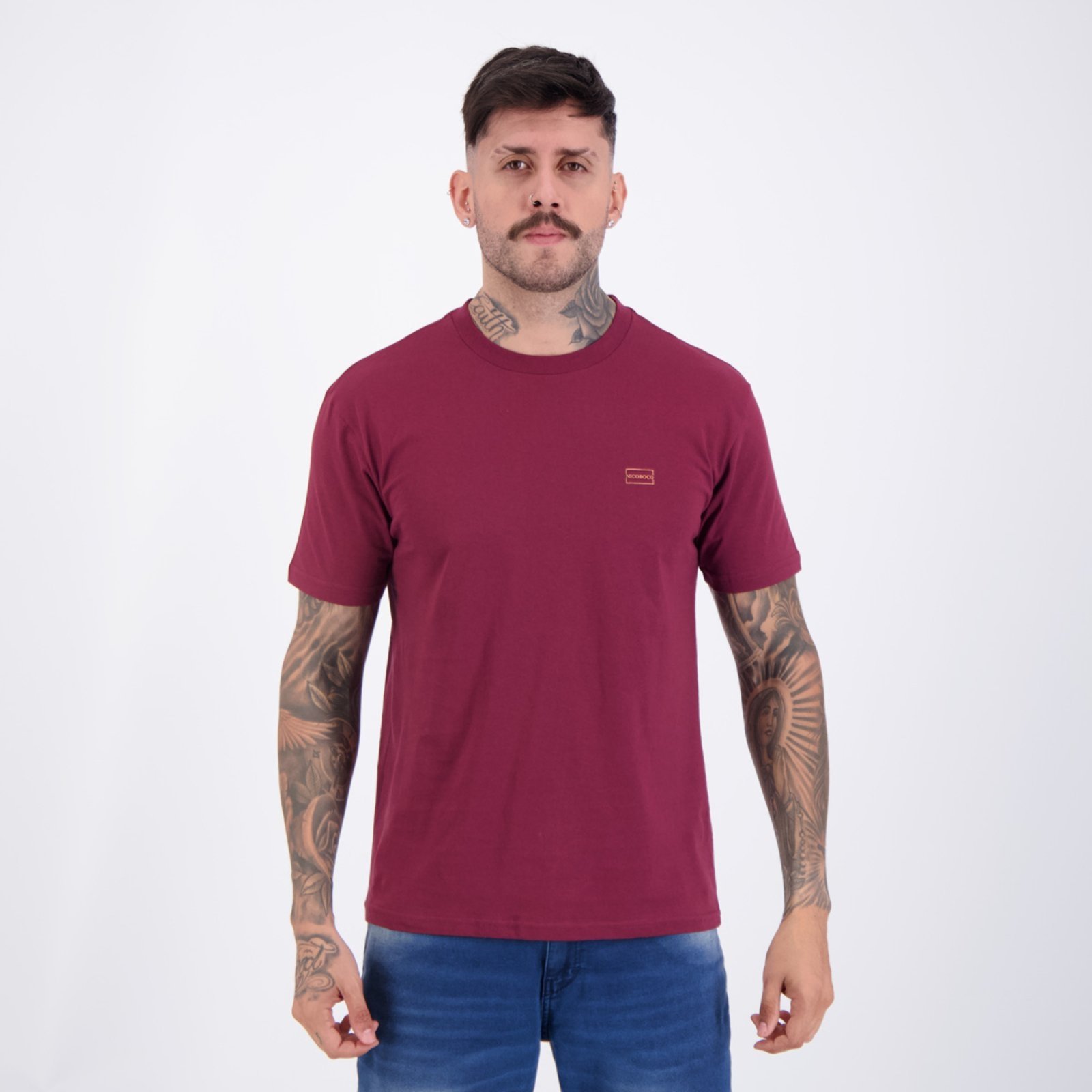 Camiseta Nicoboco Grace Bordô