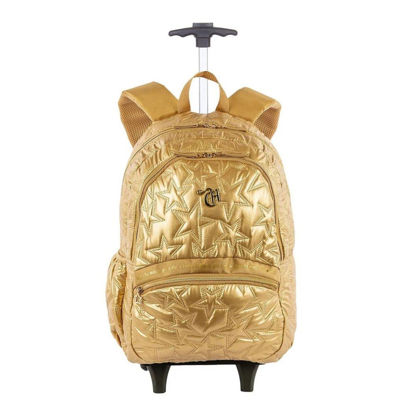 Infantil - Mochila Sestini Carrinho Externo Capricho Estrelas Dourado