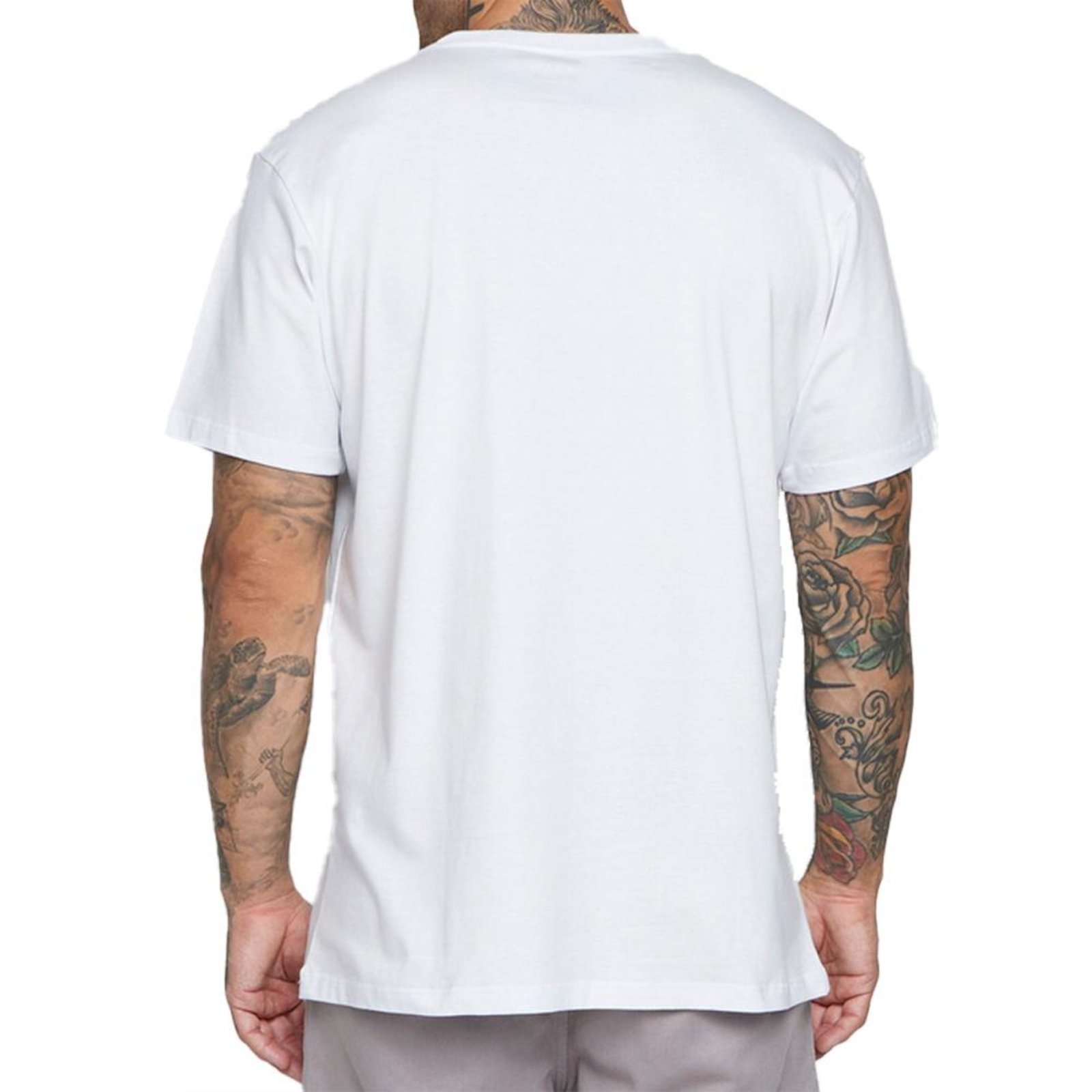 Vista 3 Camiseta RVCA Flytrap SM25 Masculina branco RVCA branco
