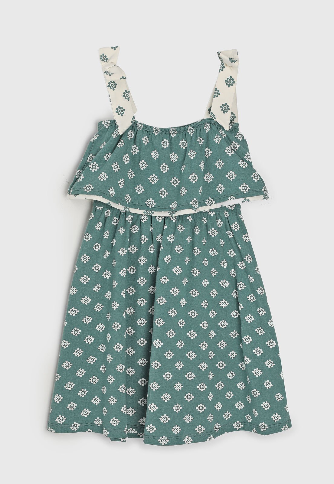 Infantil – Vestido Milon Estampa Floral Verde