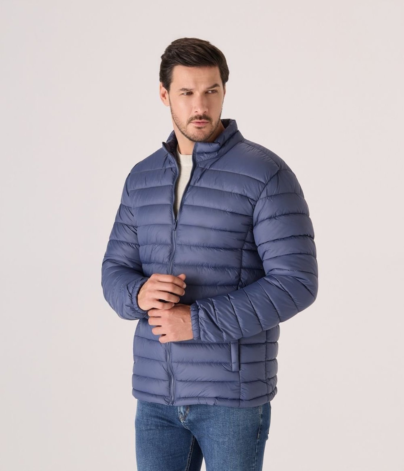 Jaqueta Makenji Puffer Masculina Azul Marinho