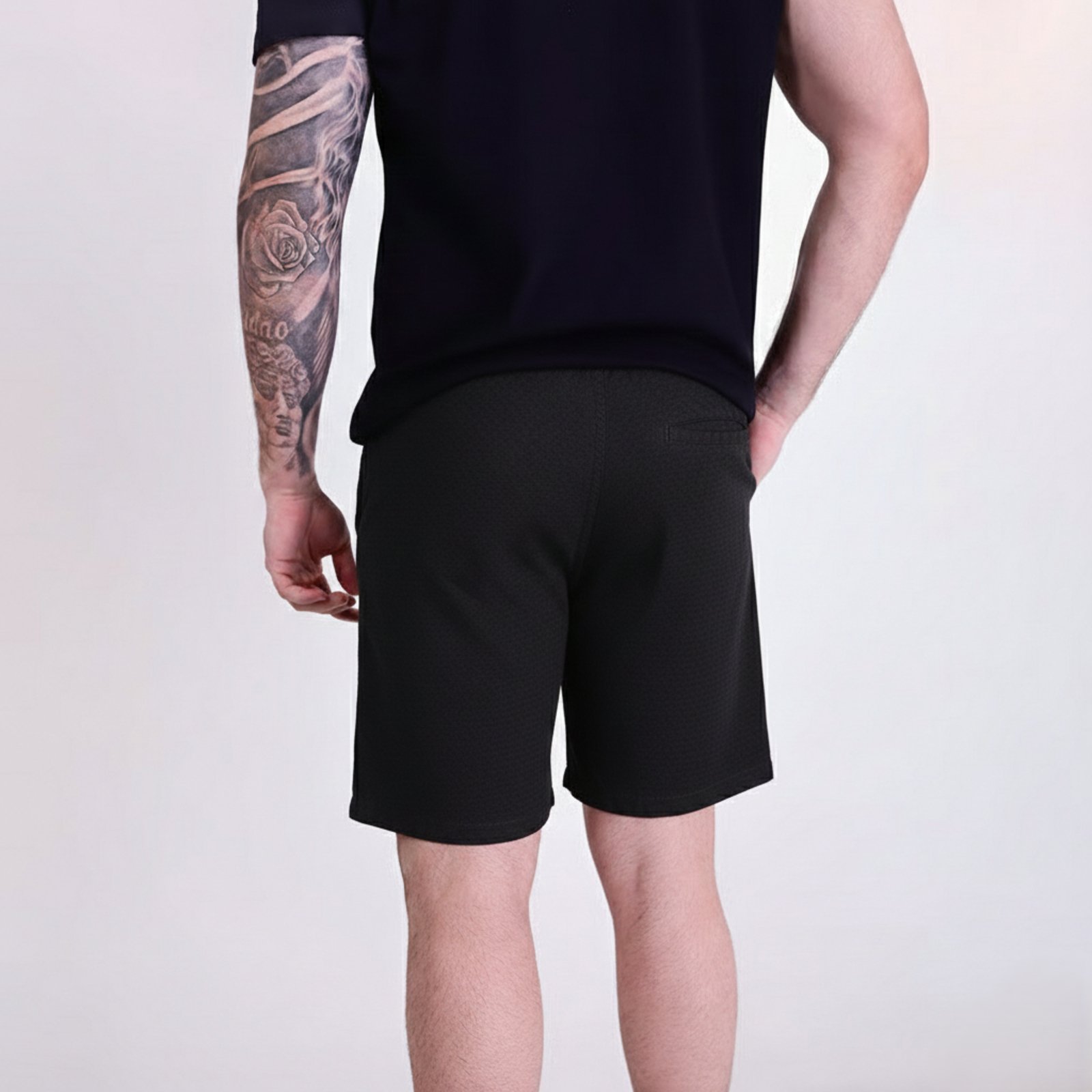 Shorts VersatiOld Texture Cotton Preto