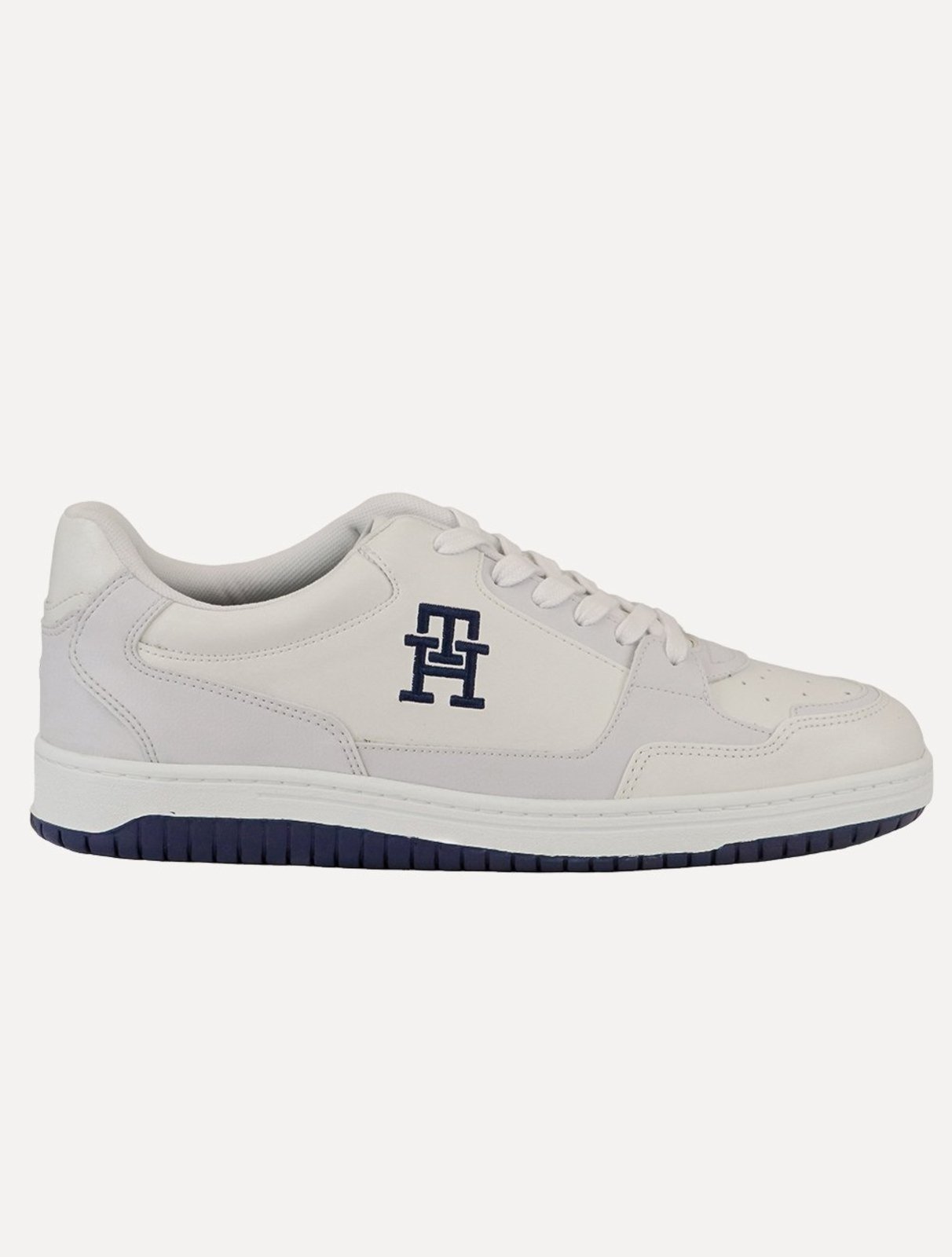 Tênis Tommy Hilfiger Masculino Couro Basket 2C Mix Suede Branco