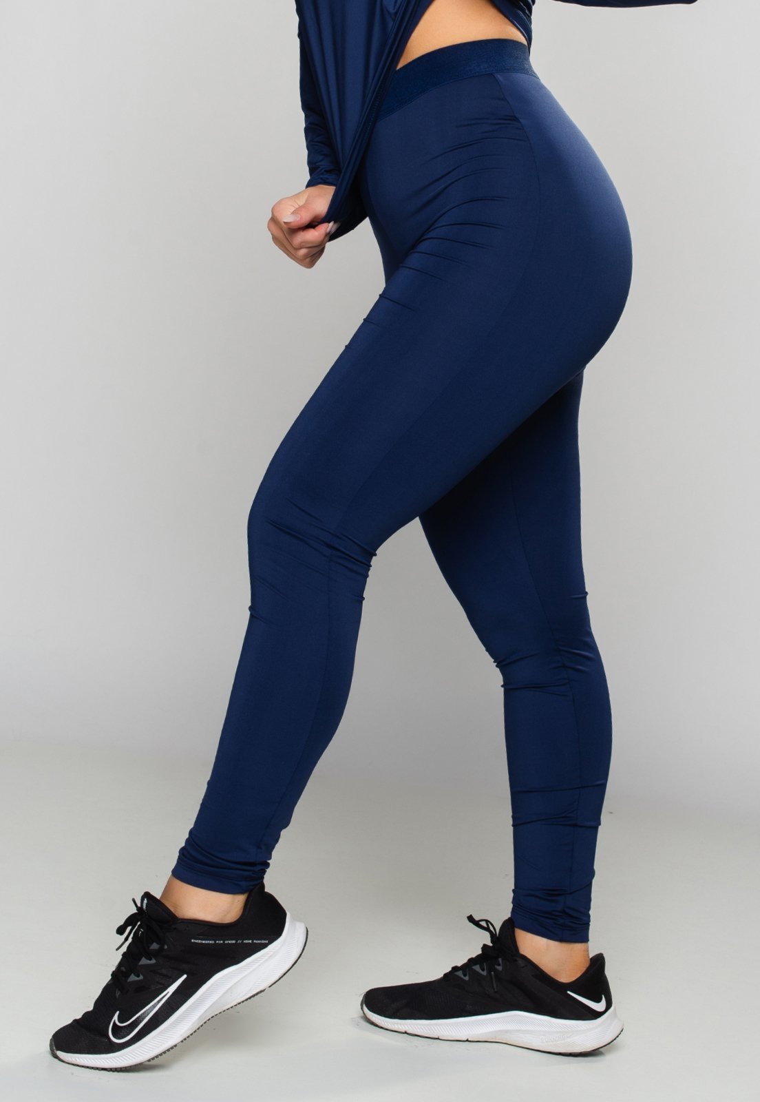 Meia Calça Térmica MVB Modas Segunda Pele Feminina Proteção Uv Azul