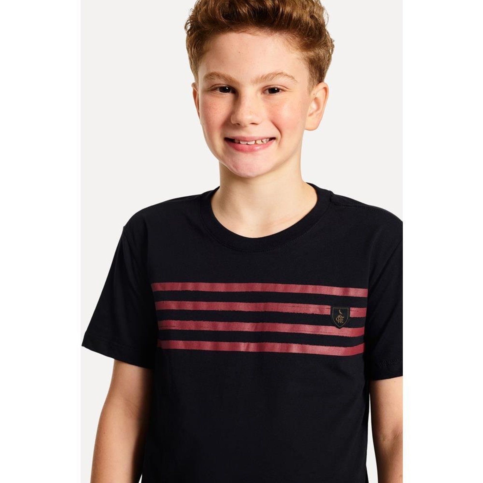 Infantil - Camiseta Mini Estampa Listras Peito Fla Reserva Sprint Mini