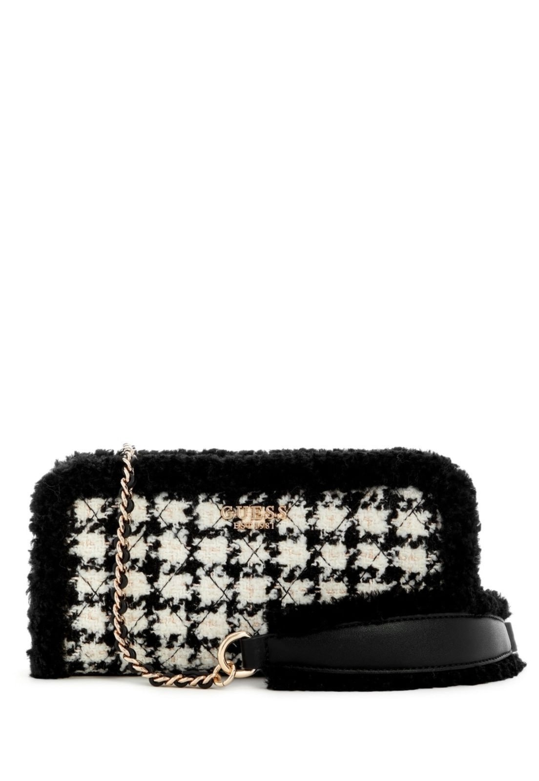 Bolsa Guess Mini Cristi Top Zip Crossbody Preto