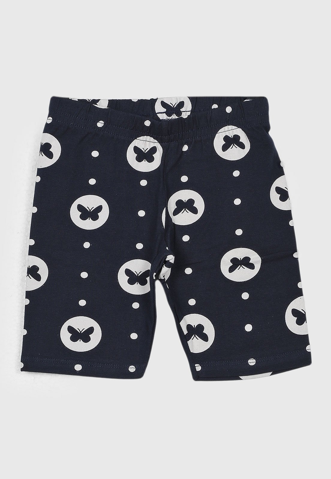 Infantil - Short Kyly Borboletas Azul Marinho