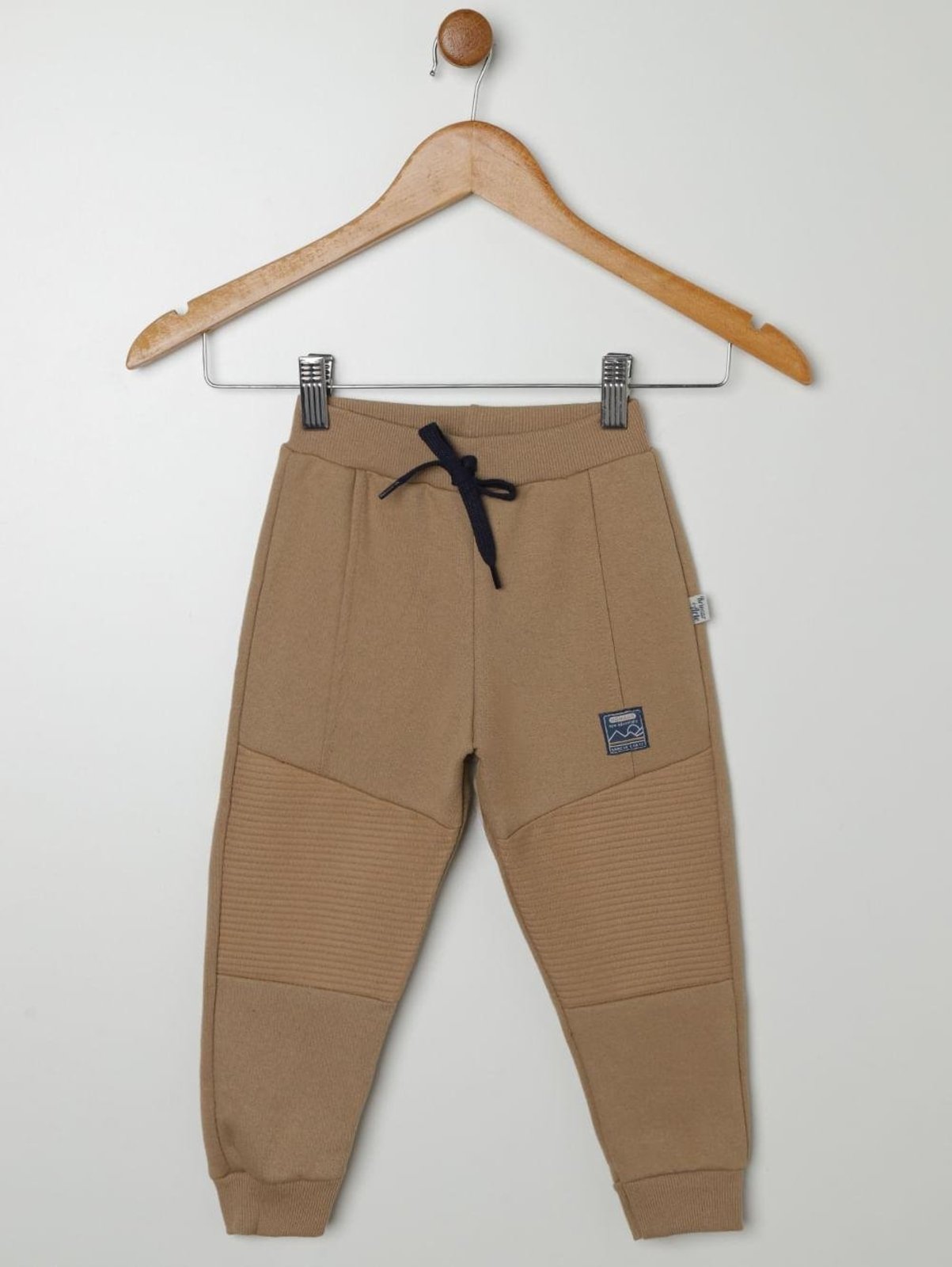 Infantil - Calça Moletom Com Punho Para Menino - CAQUI