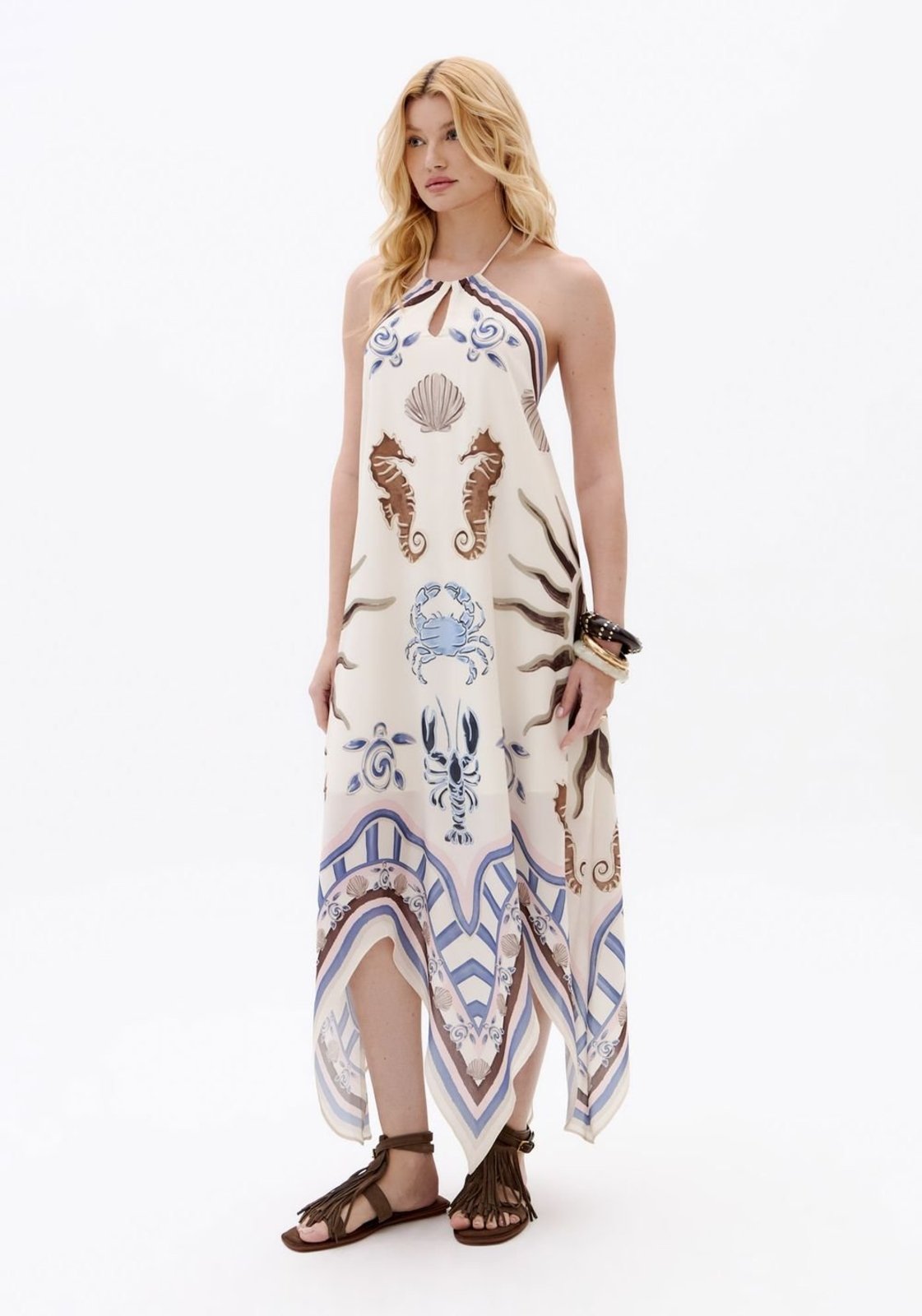 Vestido Super Midi Frente Única My Favorite Things