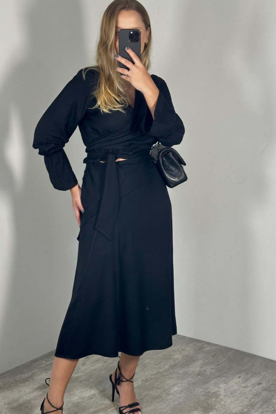 Vista 3 Blusa Vanibele Cropped preto Vanibele preto