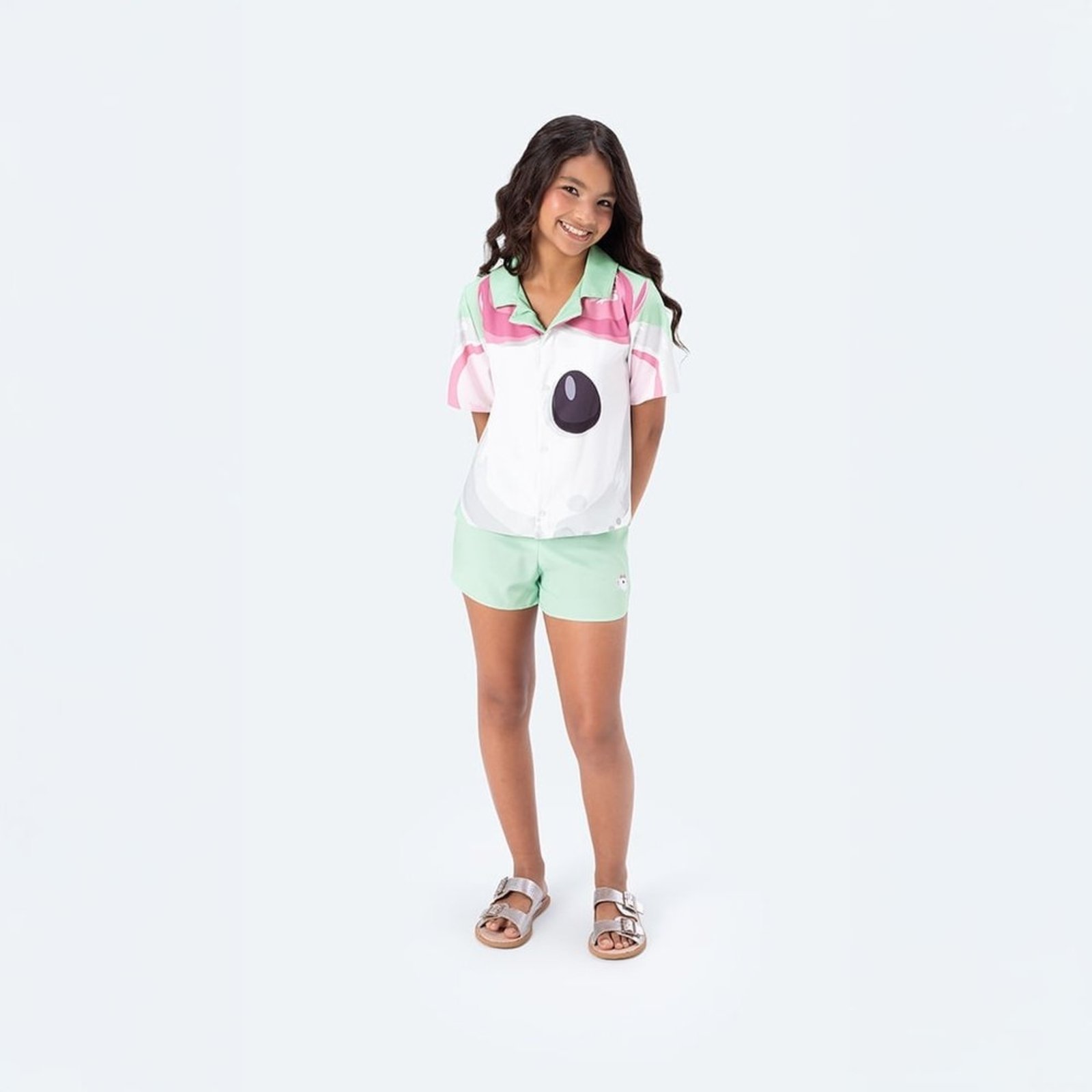Infantil - Conjunto Curto Estampado Menina Lilica Ripilica