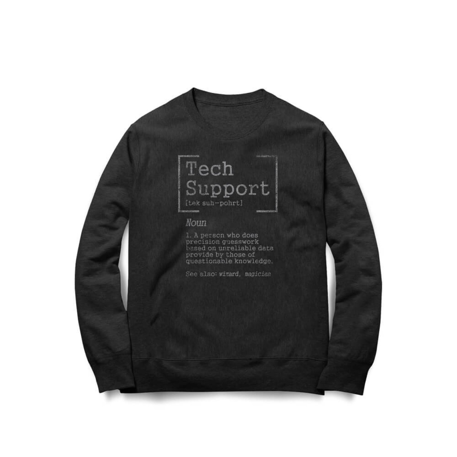 Moletom Tech Support - Preto - Casual - Studio Geek