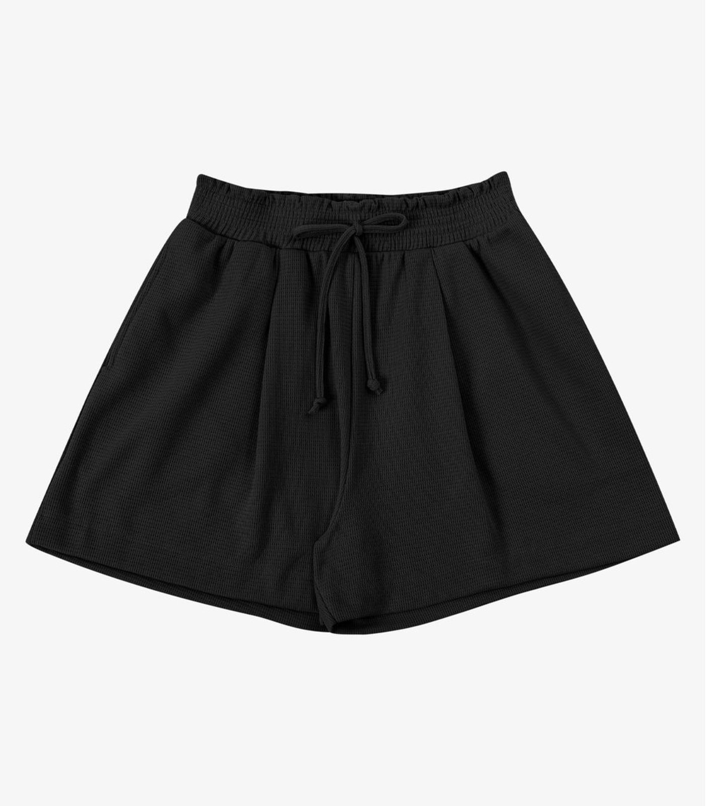 Shorts Feminino Clochard Malhão Maquineta Endless Preto