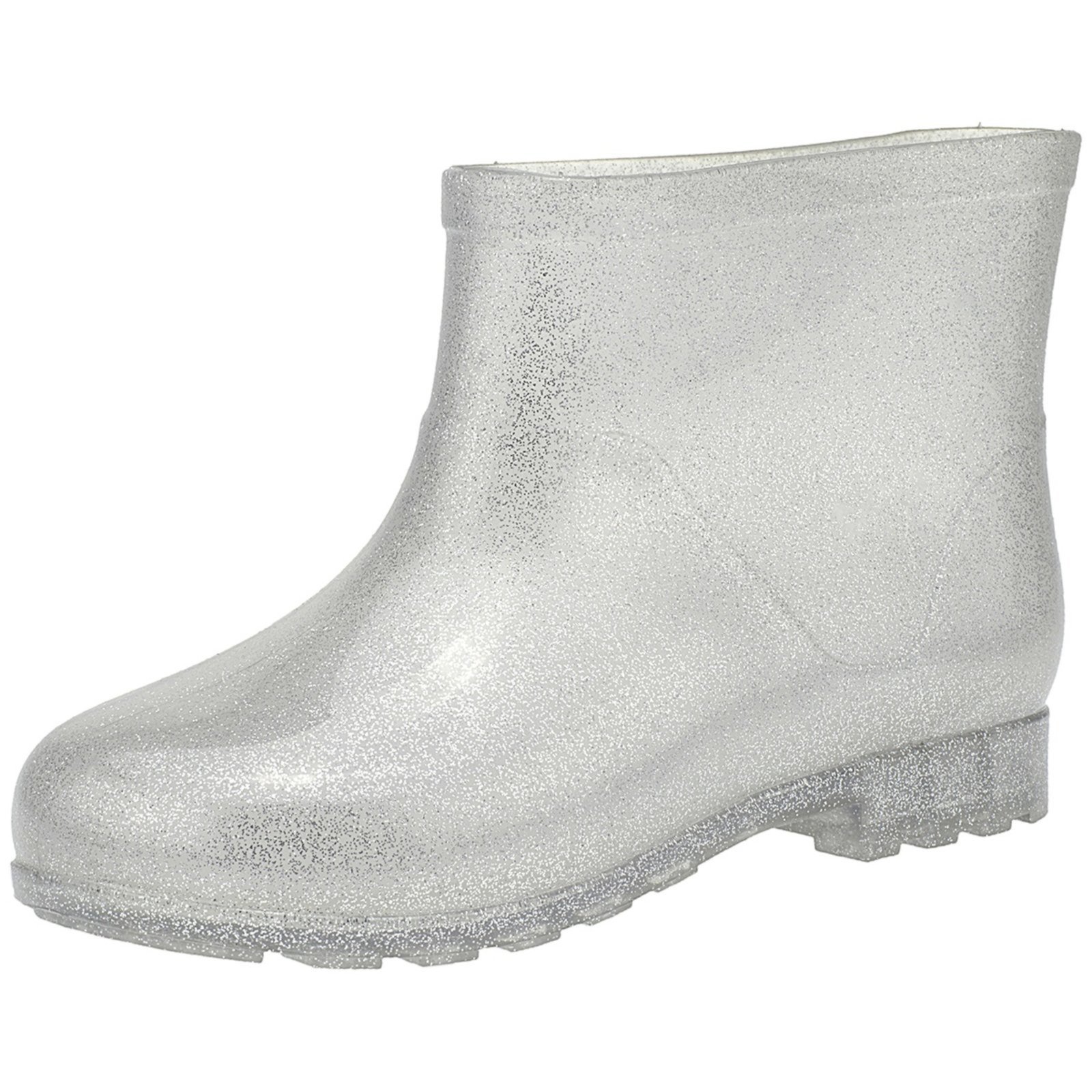 Infantil – Galocha Menina Bota Cano Curto Bota Borracha Chuva Cinza