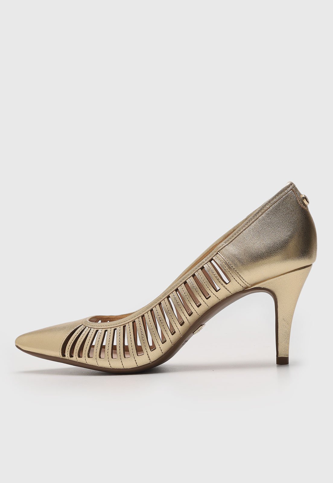 Scarpin Jorge Bischoff Metalizado Dourado