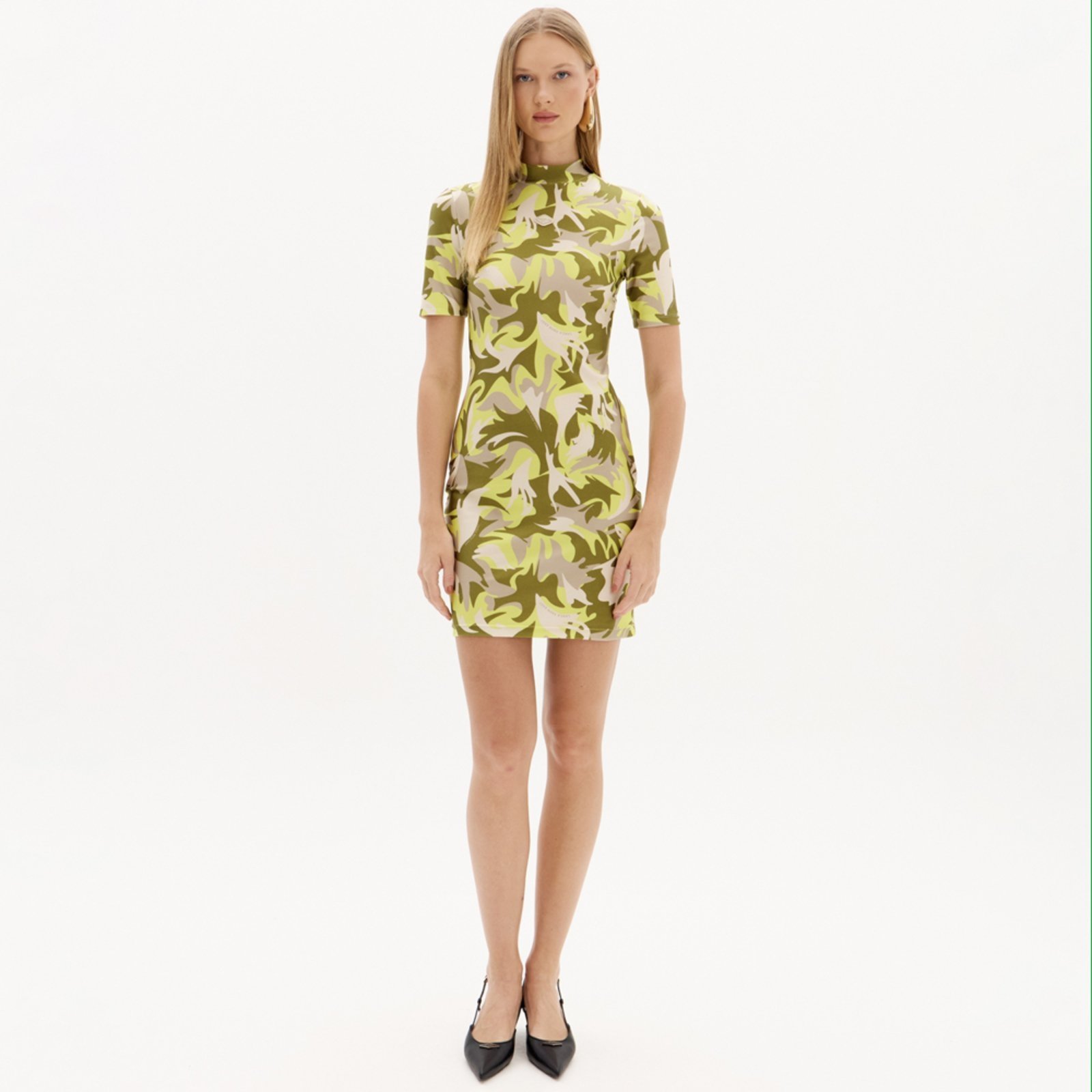 Vestido Curto Easy Lança Perfume In25 Verde Feminino