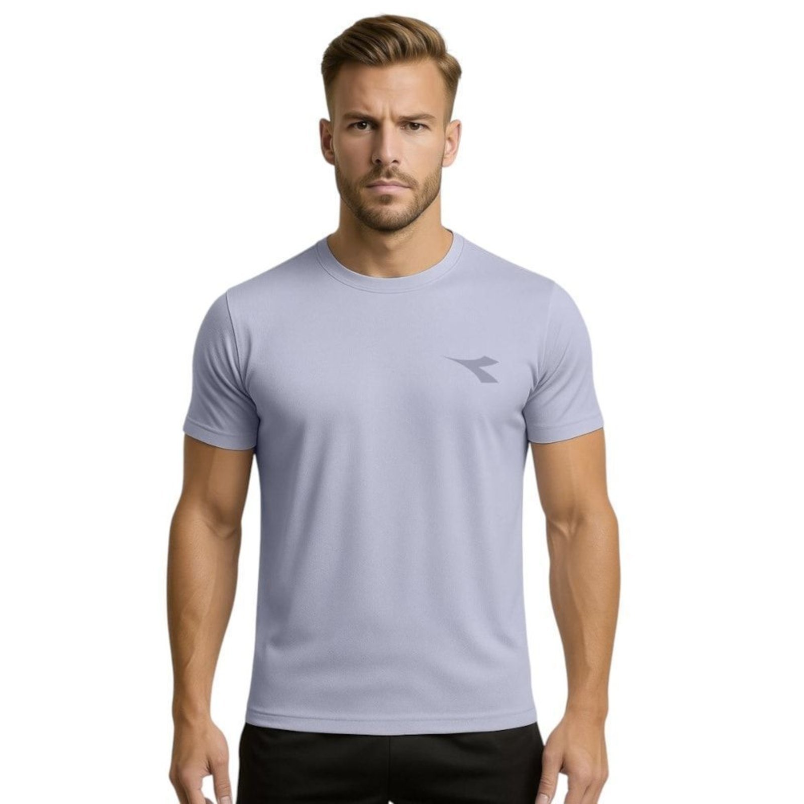 Camiseta Diadora Small Logo Masculina - Cinza - diadora