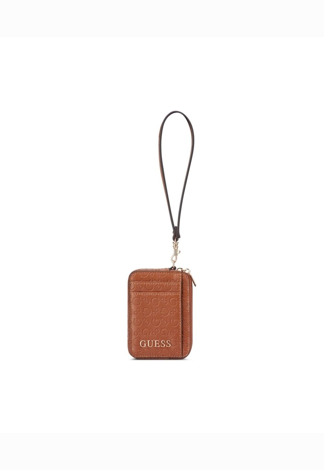 Carteira Guess Elliot Slg Sml Zip W/ Wristlet Marrom