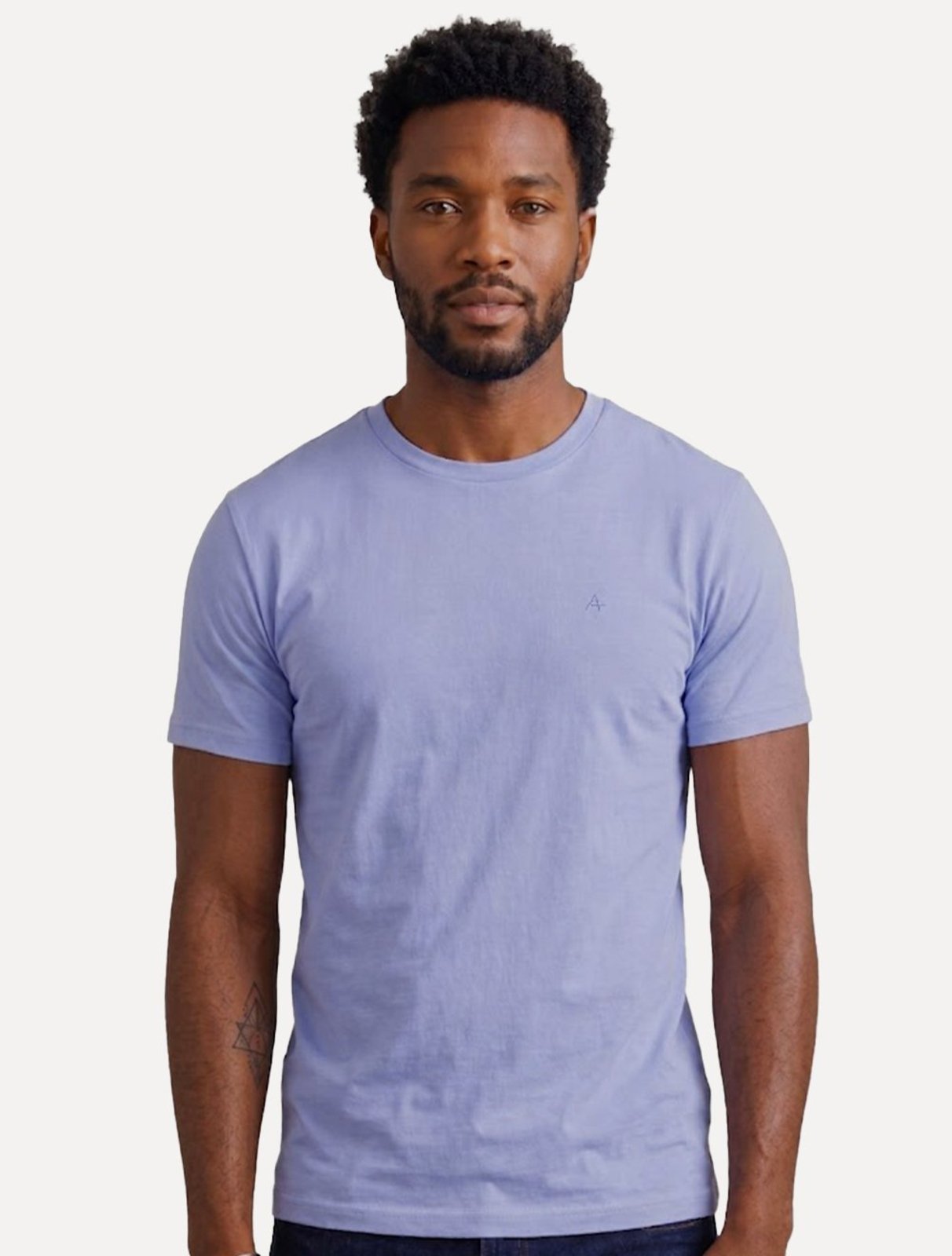 Camiseta Aramis Masculina Basic Lisa Mono Icon Chumbo Claro