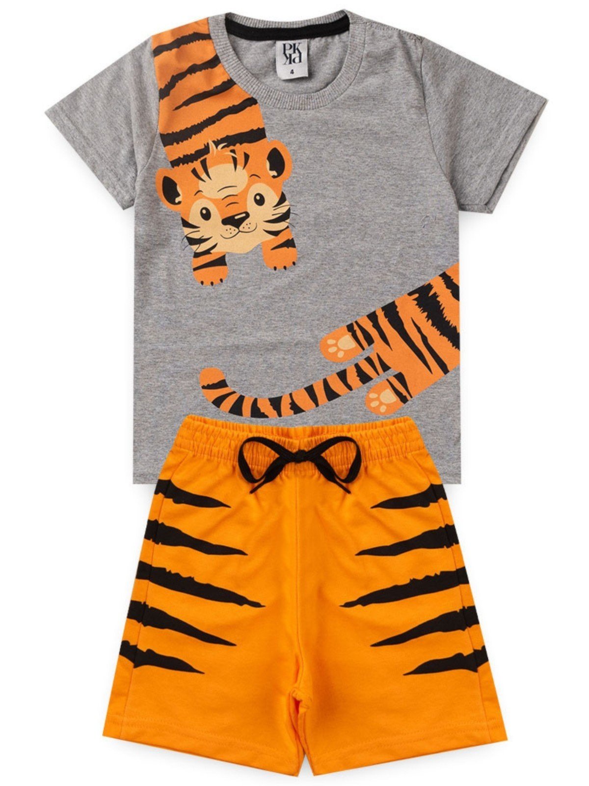 Infantil - Conjunto Platinum Tigrinho Mescla