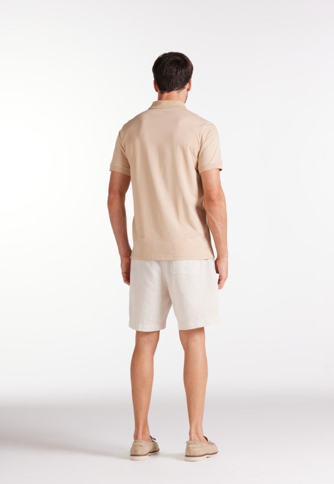 Vista 3 Polo Pima Traymon Slim Kaki bege kaki Traymon bege kaki