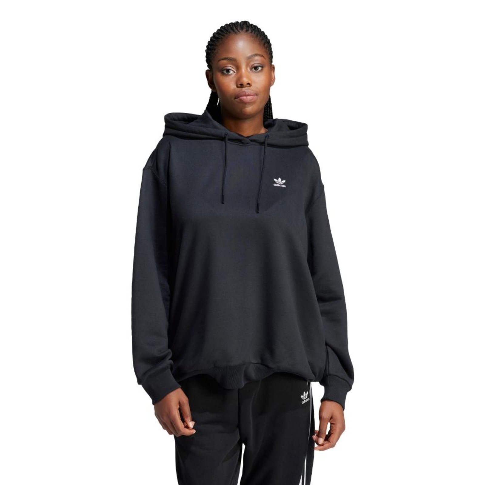 Moletom Capuz Oversize Trefoil adidas Originals Preto