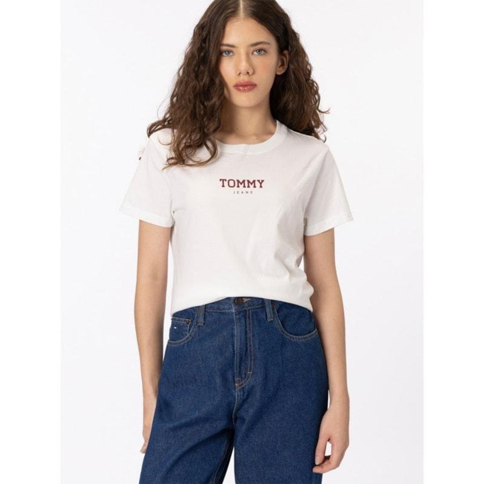 Camiseta Regular Essential com Logo Silkada Branco