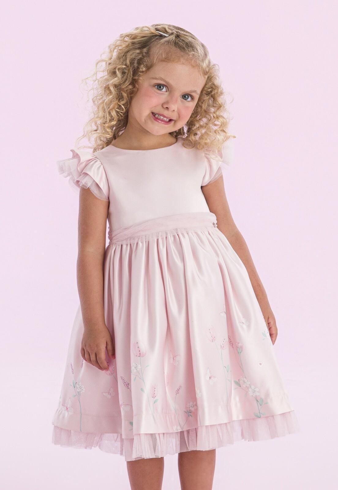 Infantil – Vestido Festa Menina Estampado Petit Cherie 1 Unico