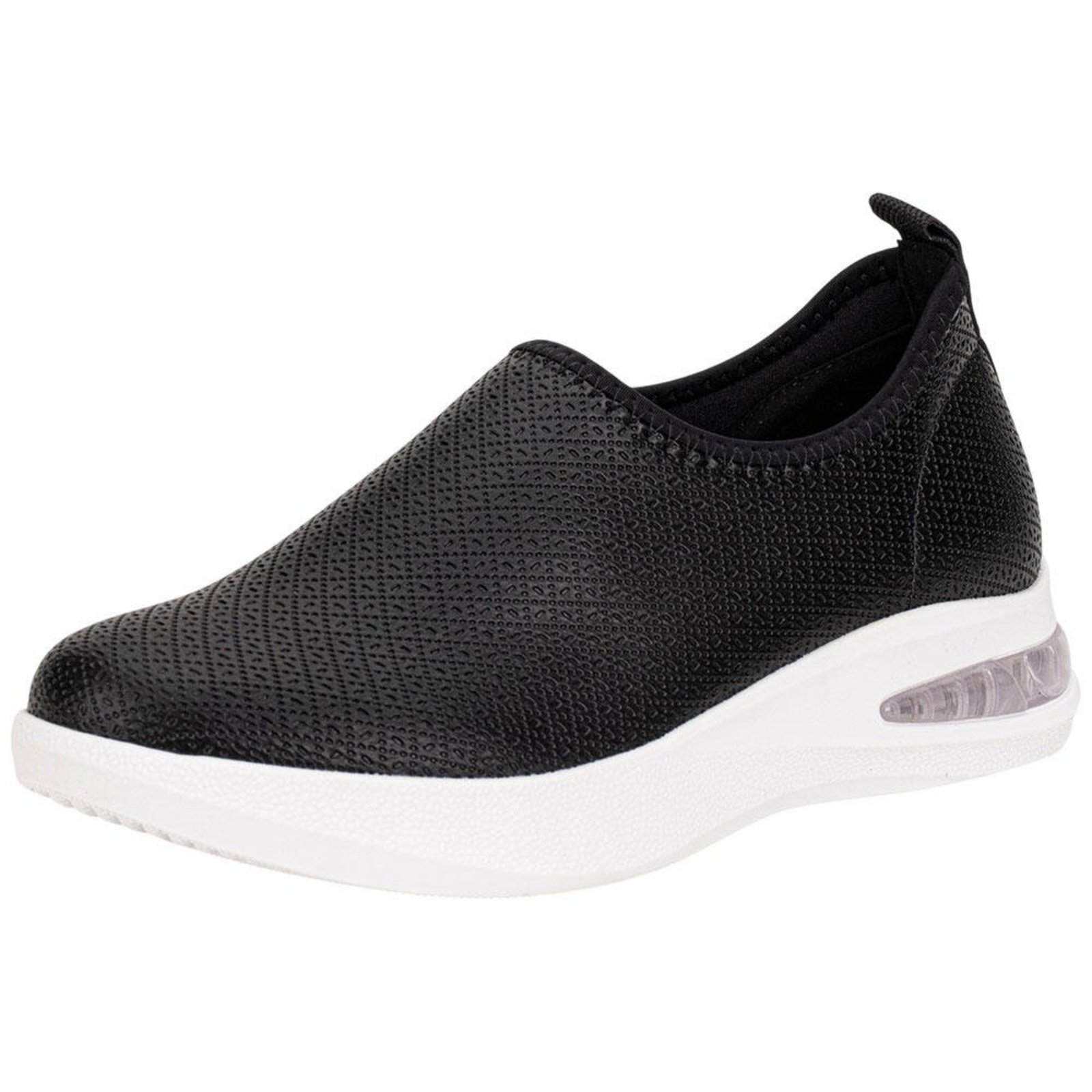 Tênis Feminino Slip On Softstep Piccadilly 940001 A0089401 Preto