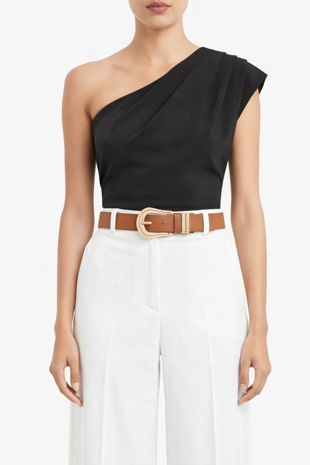 Cinto Fivela Meia Lua D Bell Outelet Fashion Caramelo