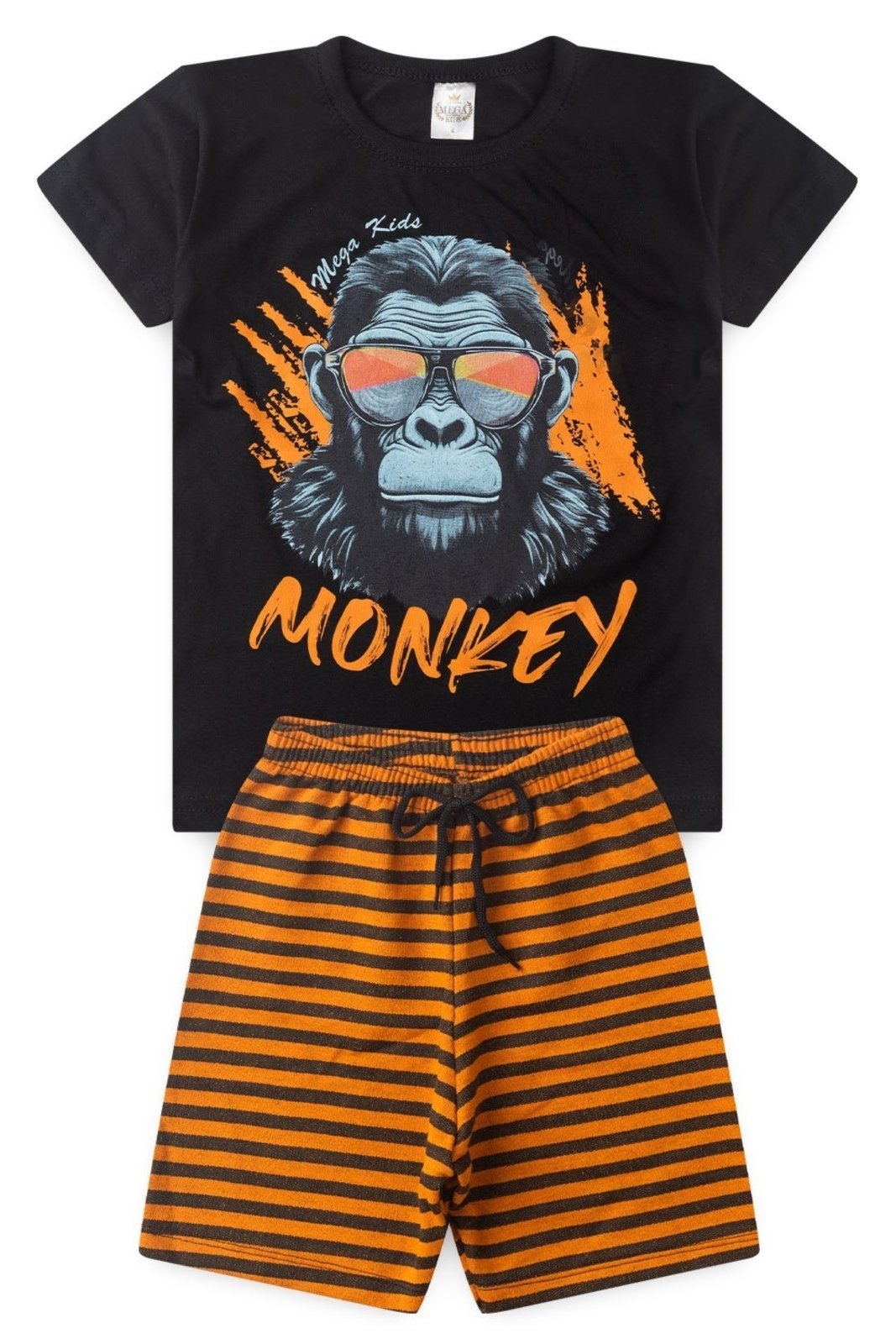 Infantil – Conjunto Masculino Monkey – Preto