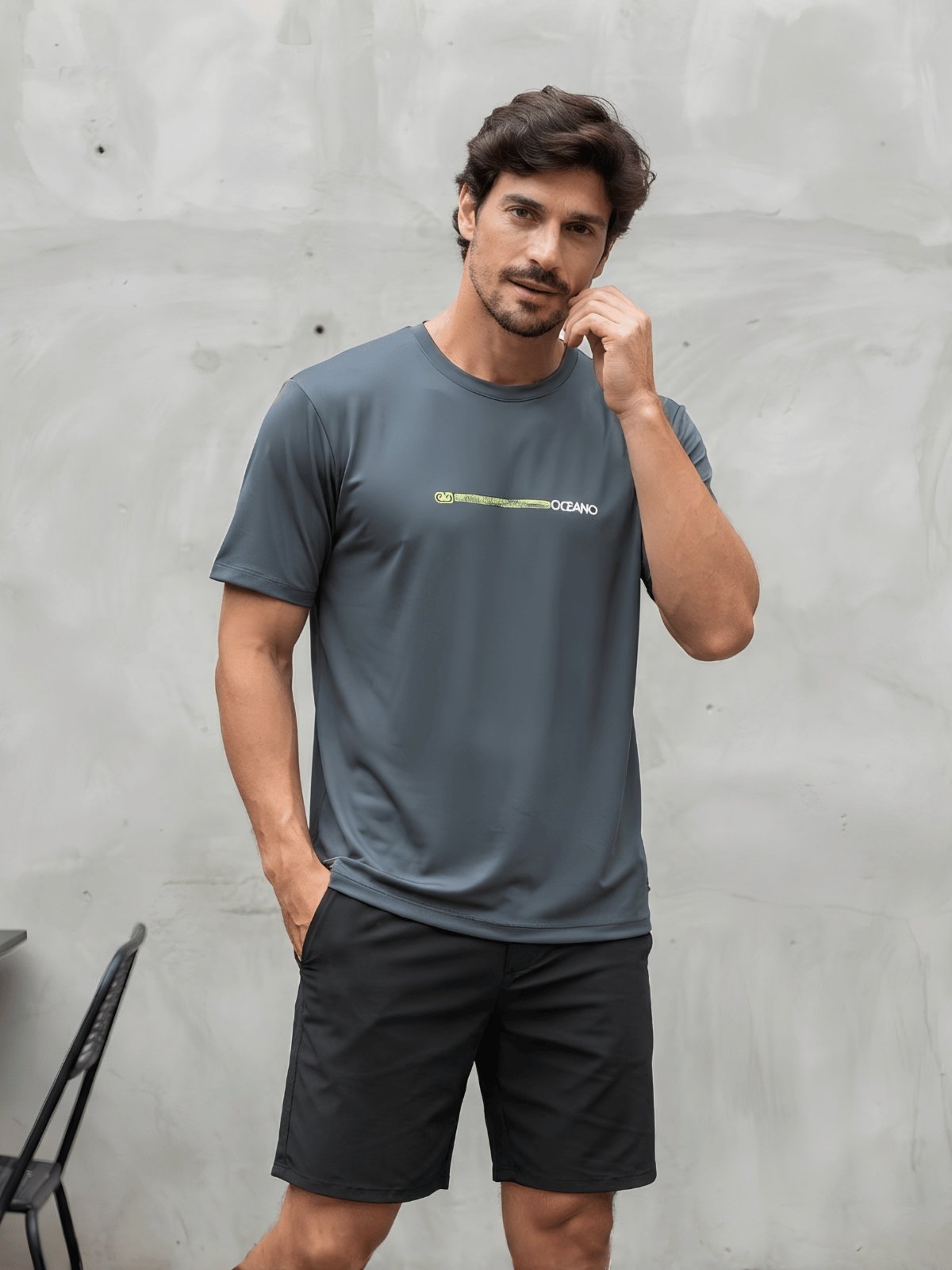 Camiseta Masculina Tech Dry-Fit Oceano