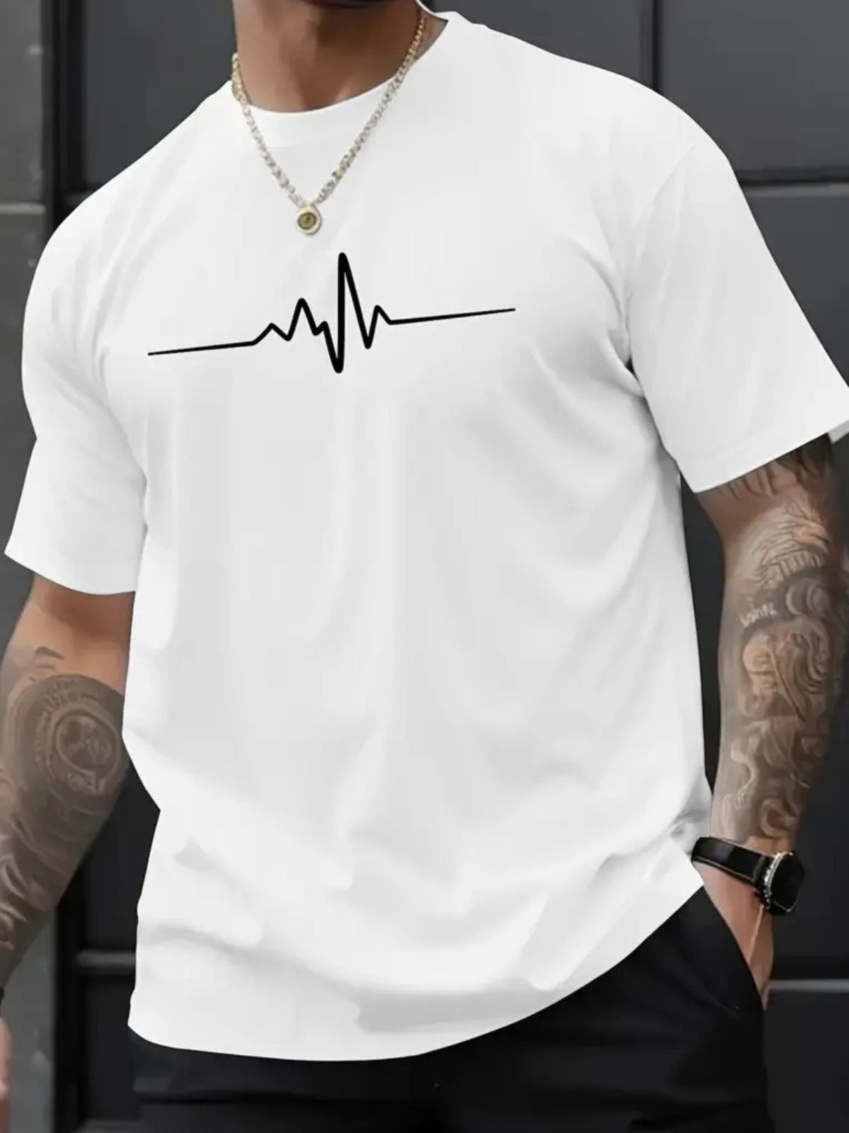 Camiseta Estampada Oversized Batimento Safira Moda Algodão Branca
