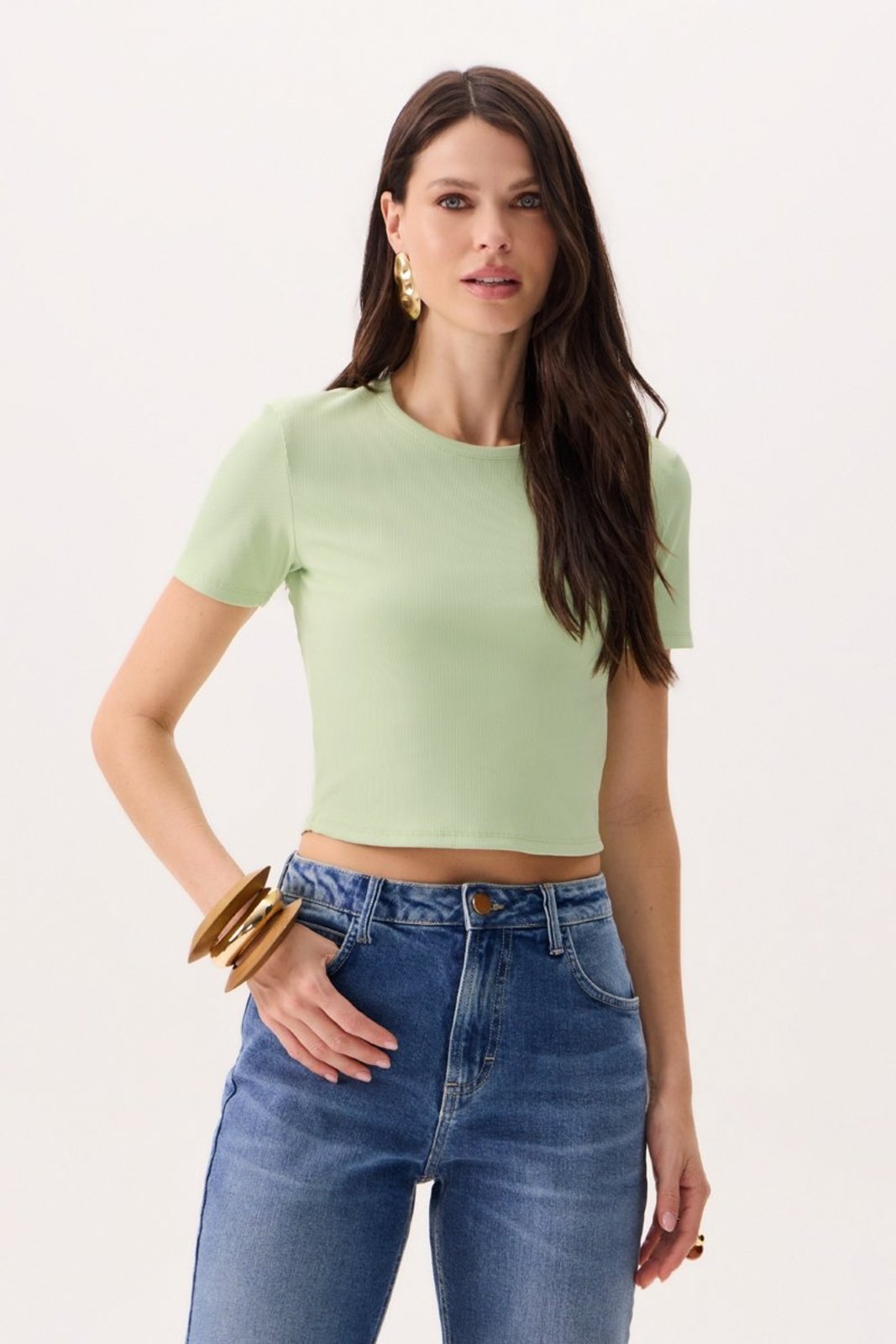 Cropped Feminino Modern Shape Flor de Lis