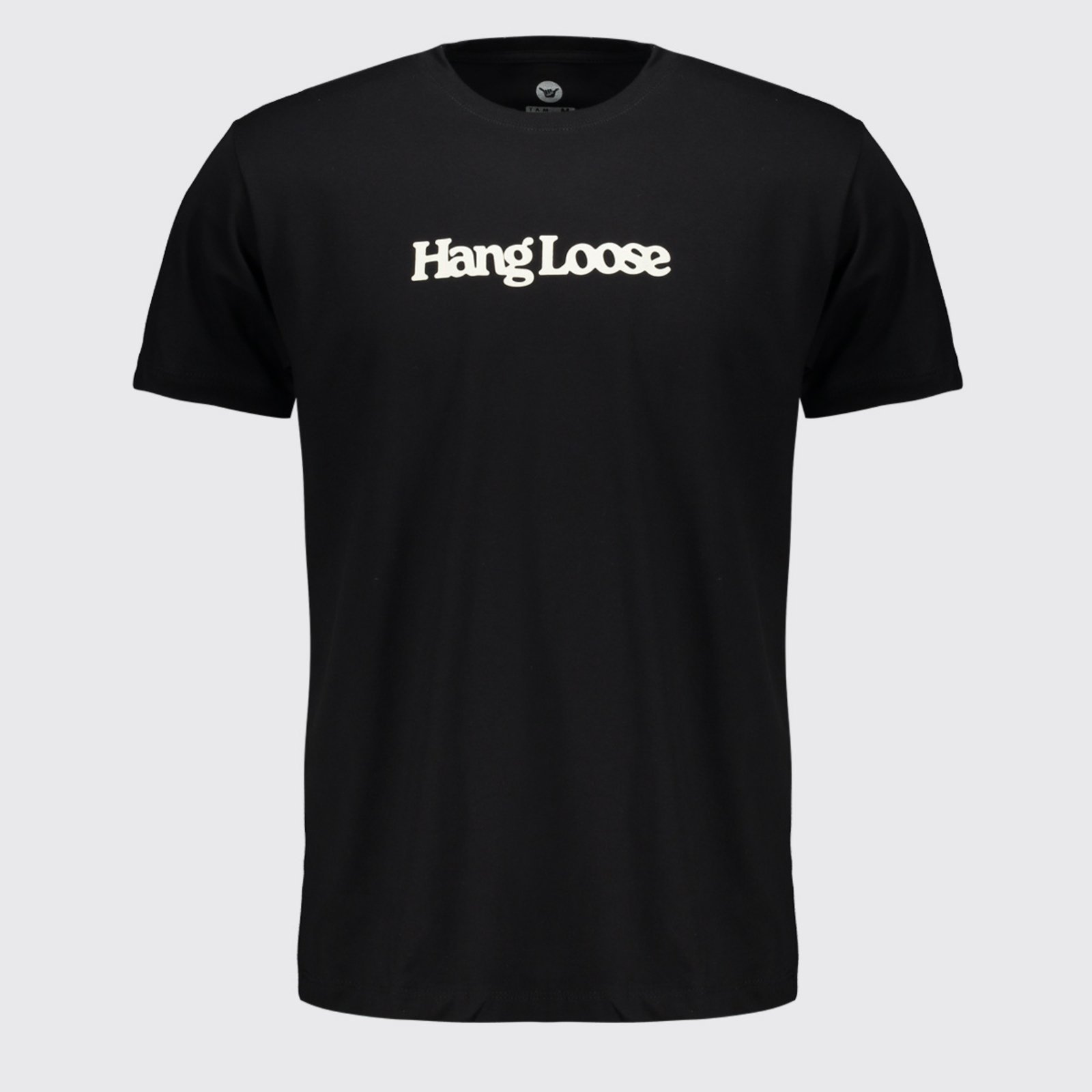 Camiseta Hang Loose Typo I Logo Preta