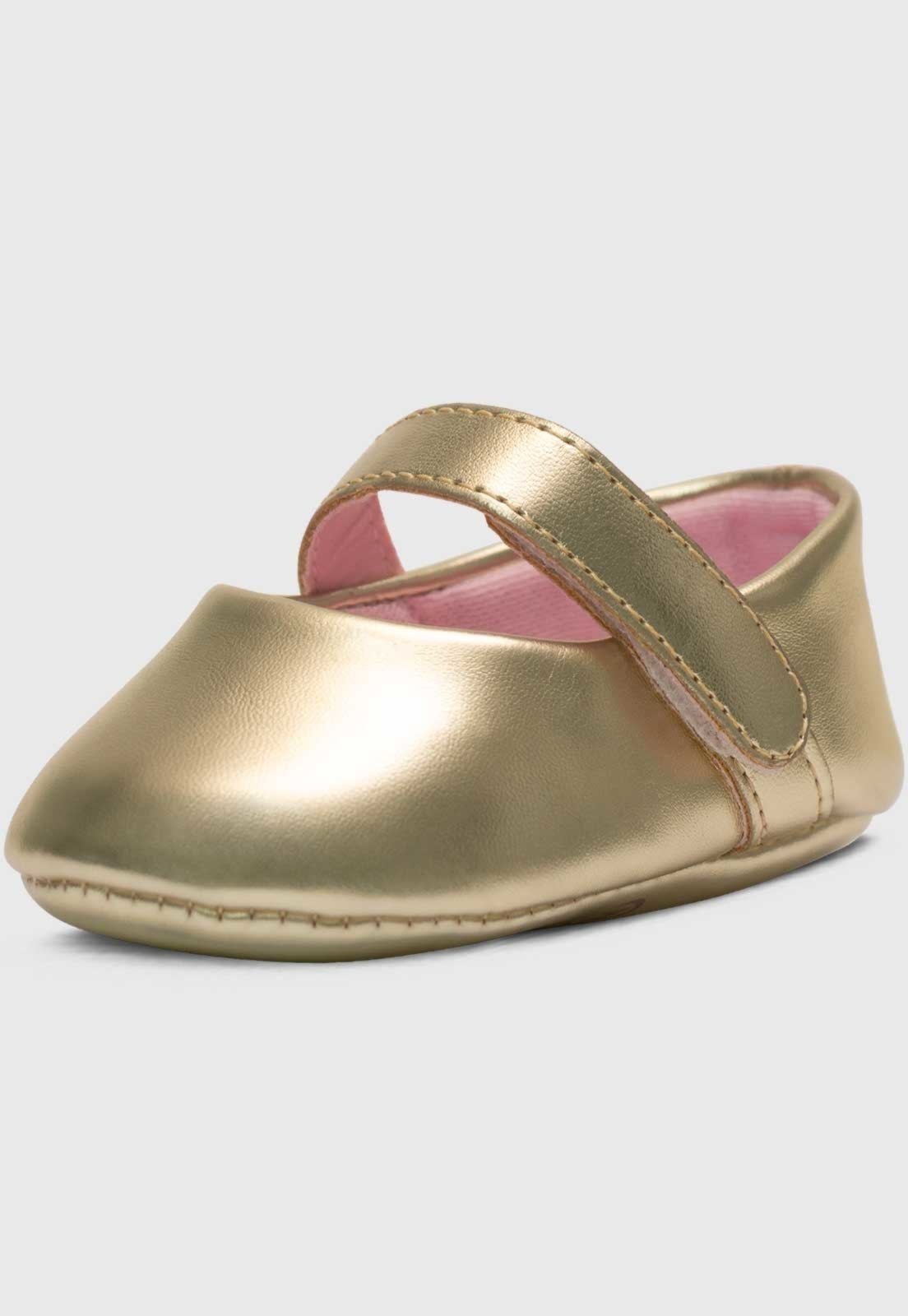 Infantil - Sapatinho Pópidi Menina Sapatilha Dourado