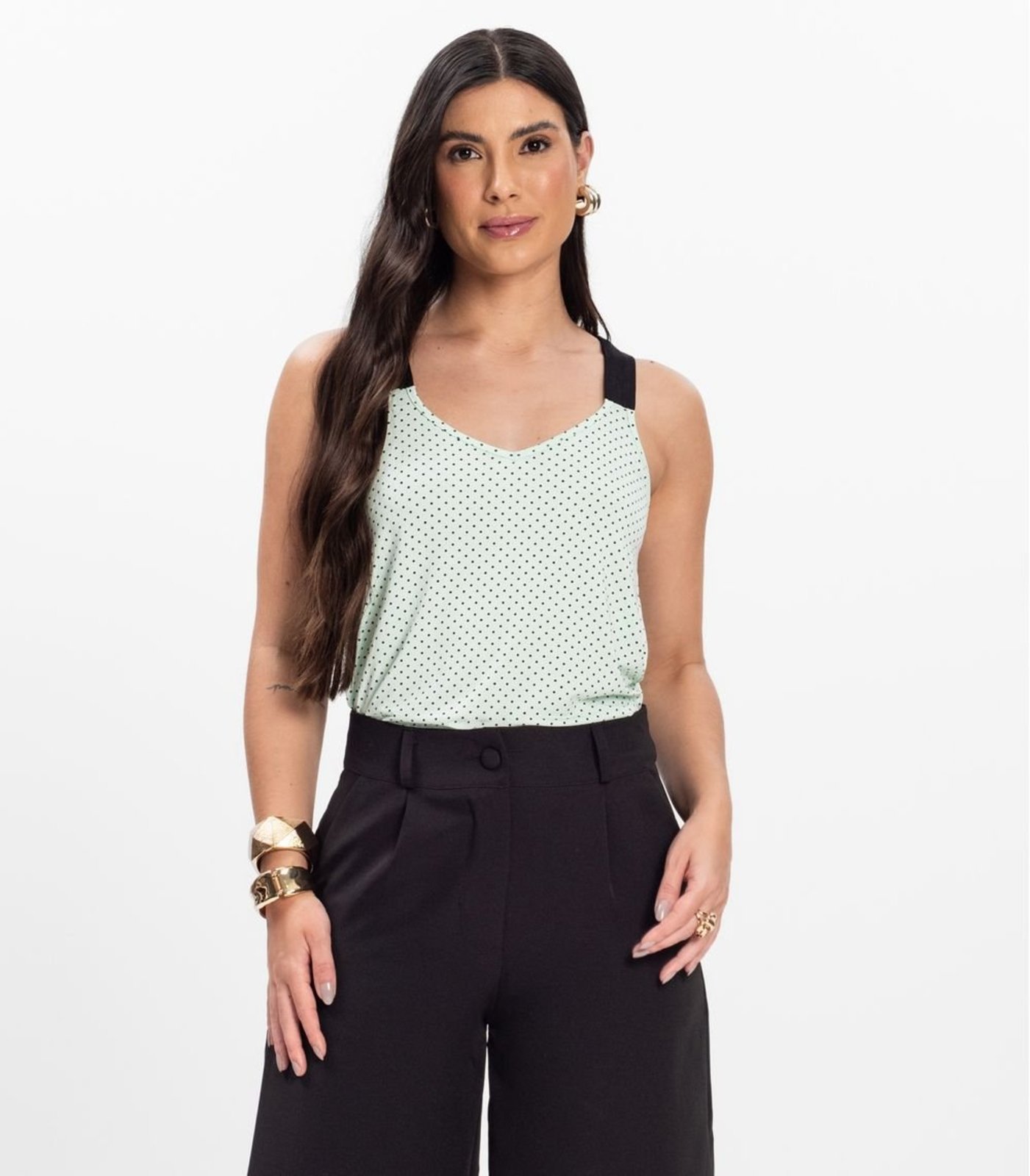 Regata Nadador Feminina Estampada Rovitex Azul