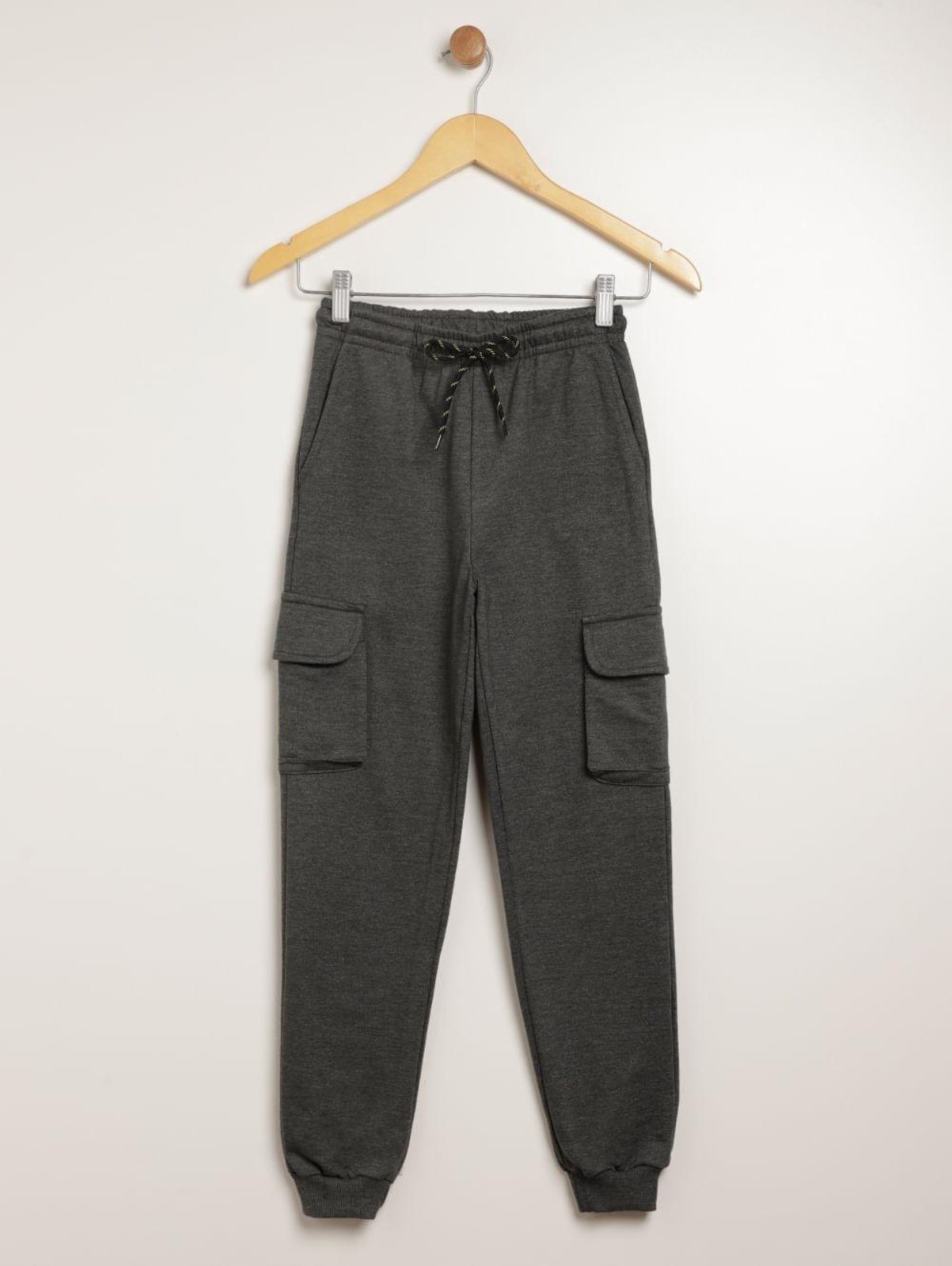 Infantil - Calça Moletinho Cargo Juvenil Para Menino - VERDE