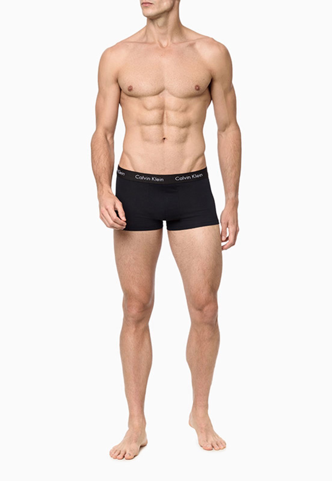 Vista 3 Cueca Calvin Klein Underwear Boxer Preta preto Calvin Klein Underwear preto