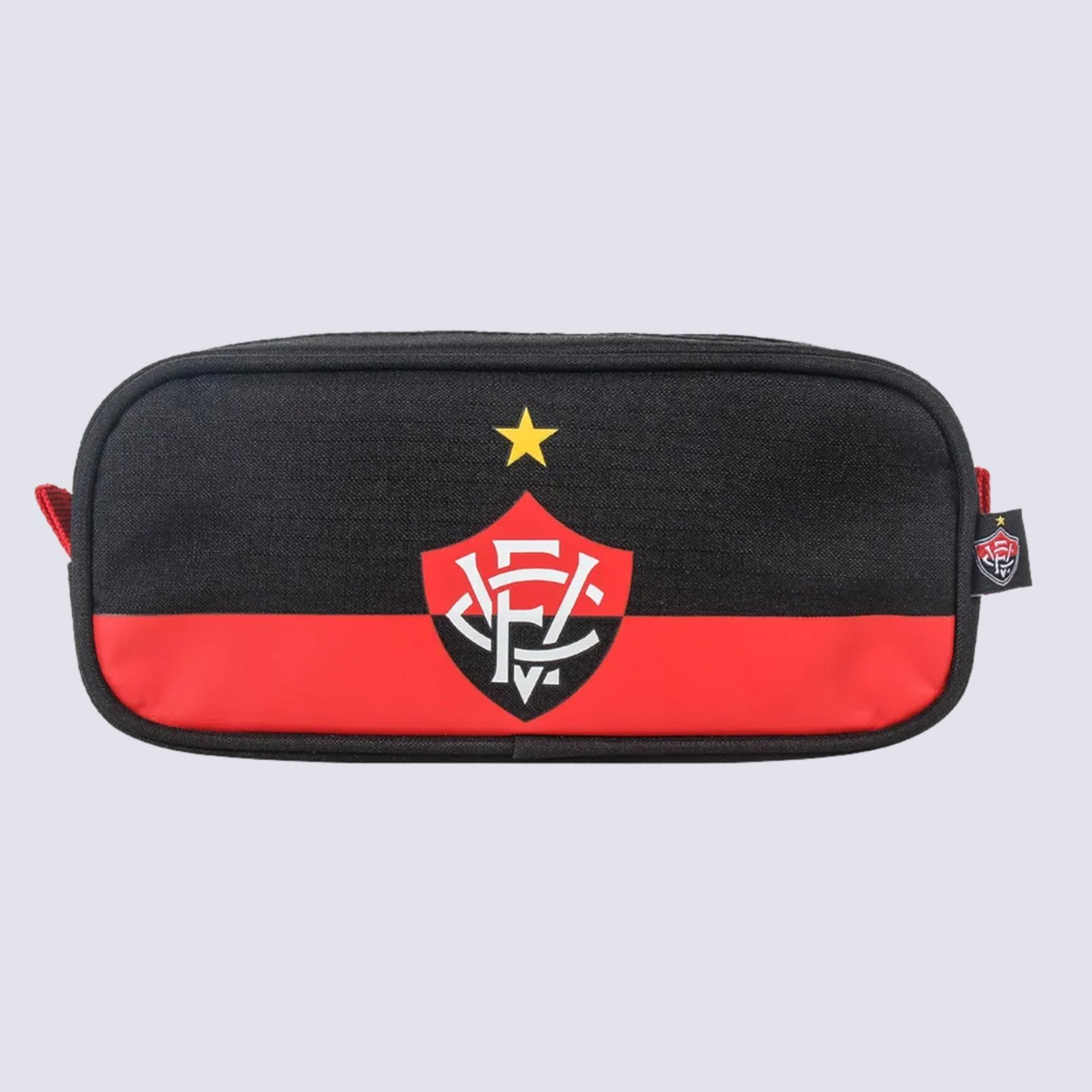 Estojo Vitória Duplo Preto e Vermelho