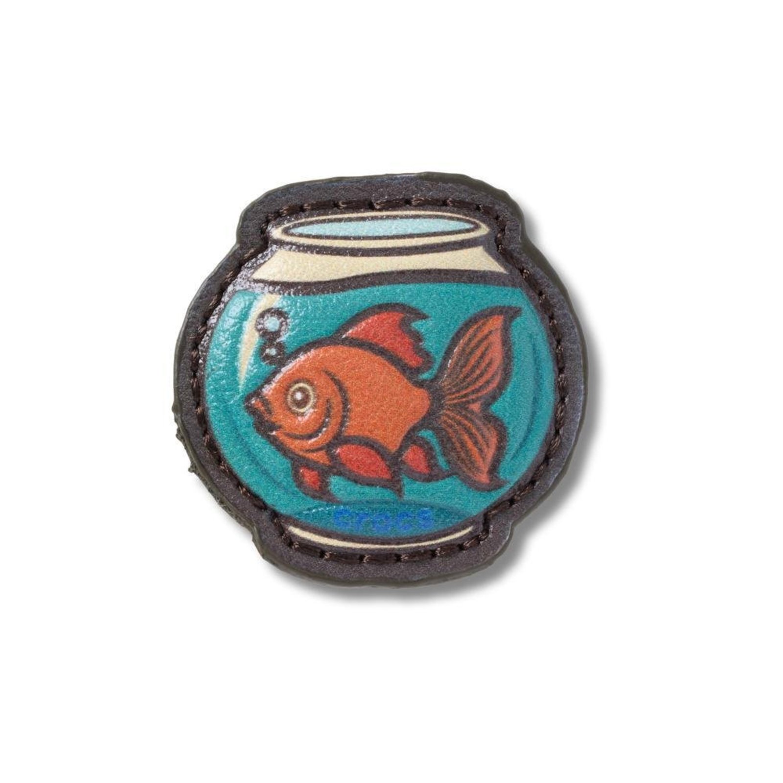 Infantil - Jibbitz™ Peixe Dourado No Aquário Único Branco