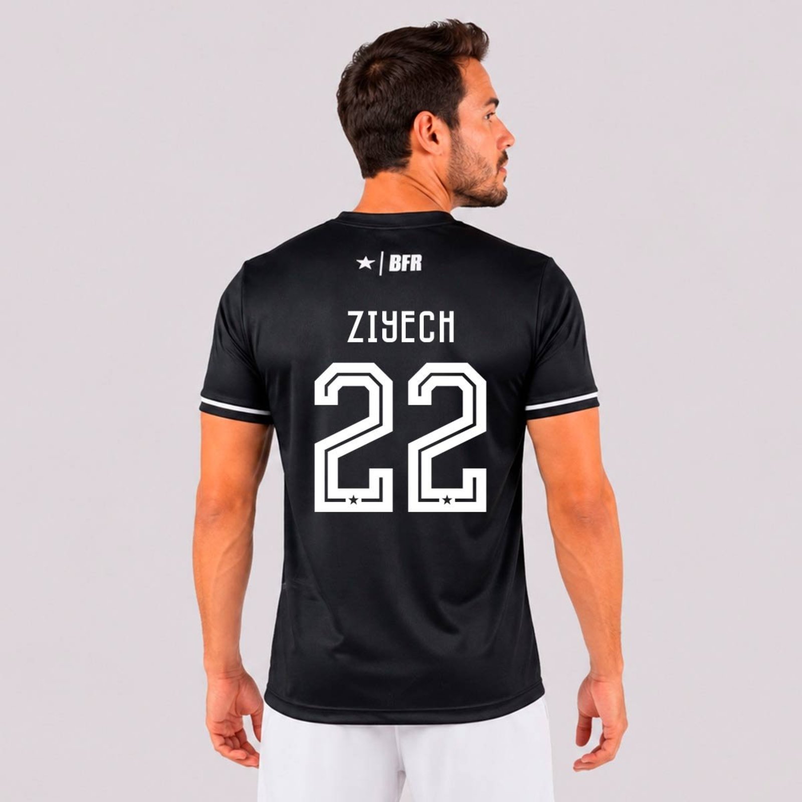 Camisa Botafogo Momento Preta 22 Ziyech