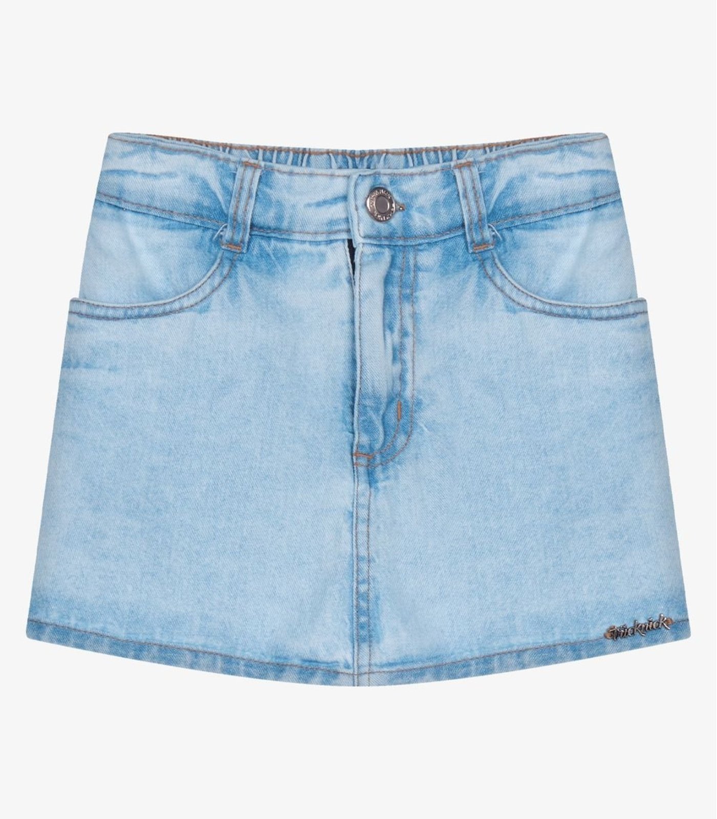 Infantil - Shorts Saia Jeans Trick Nick Azul